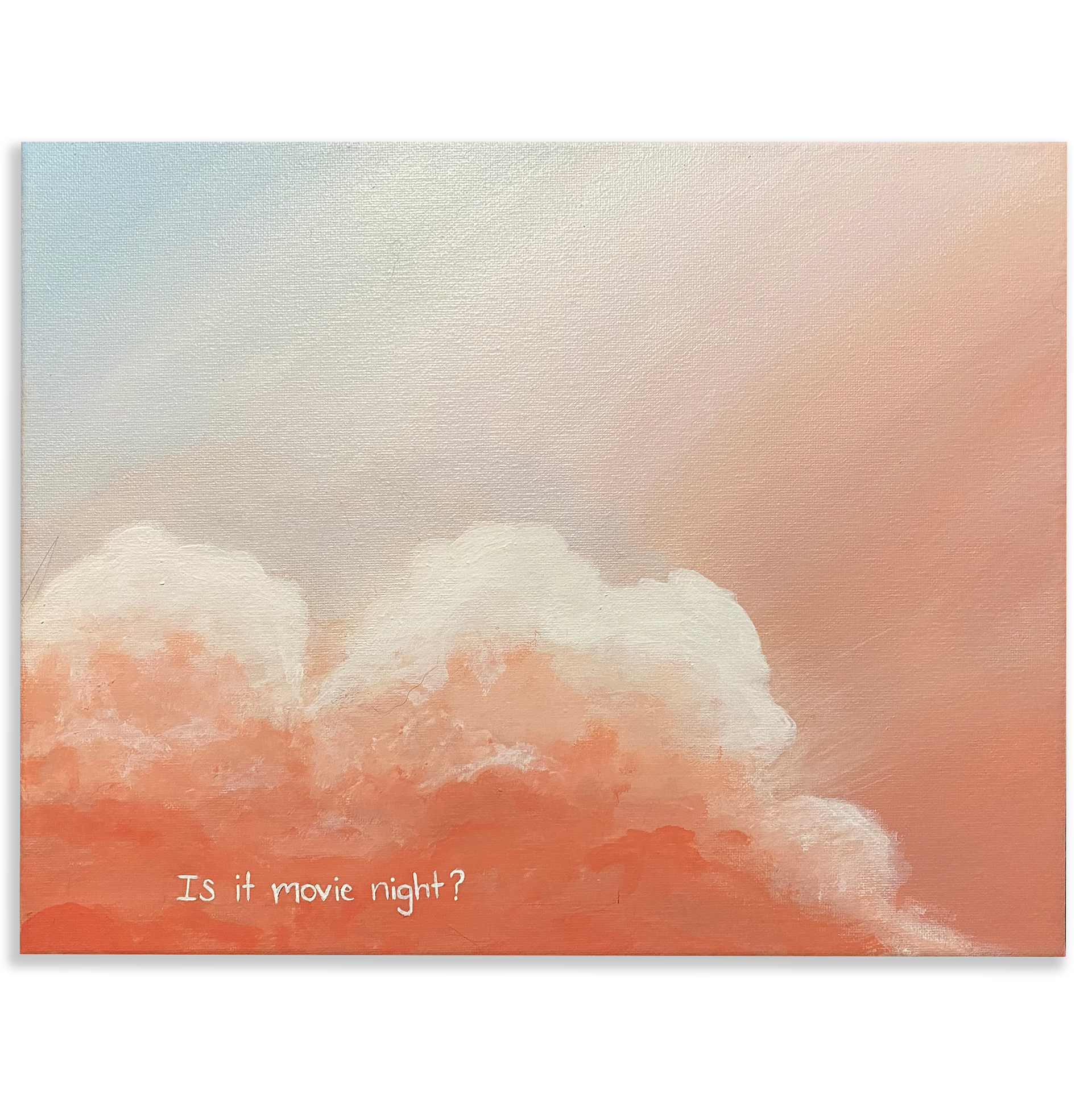 Harv's Last text. Acrylic on Canvas. 2022.