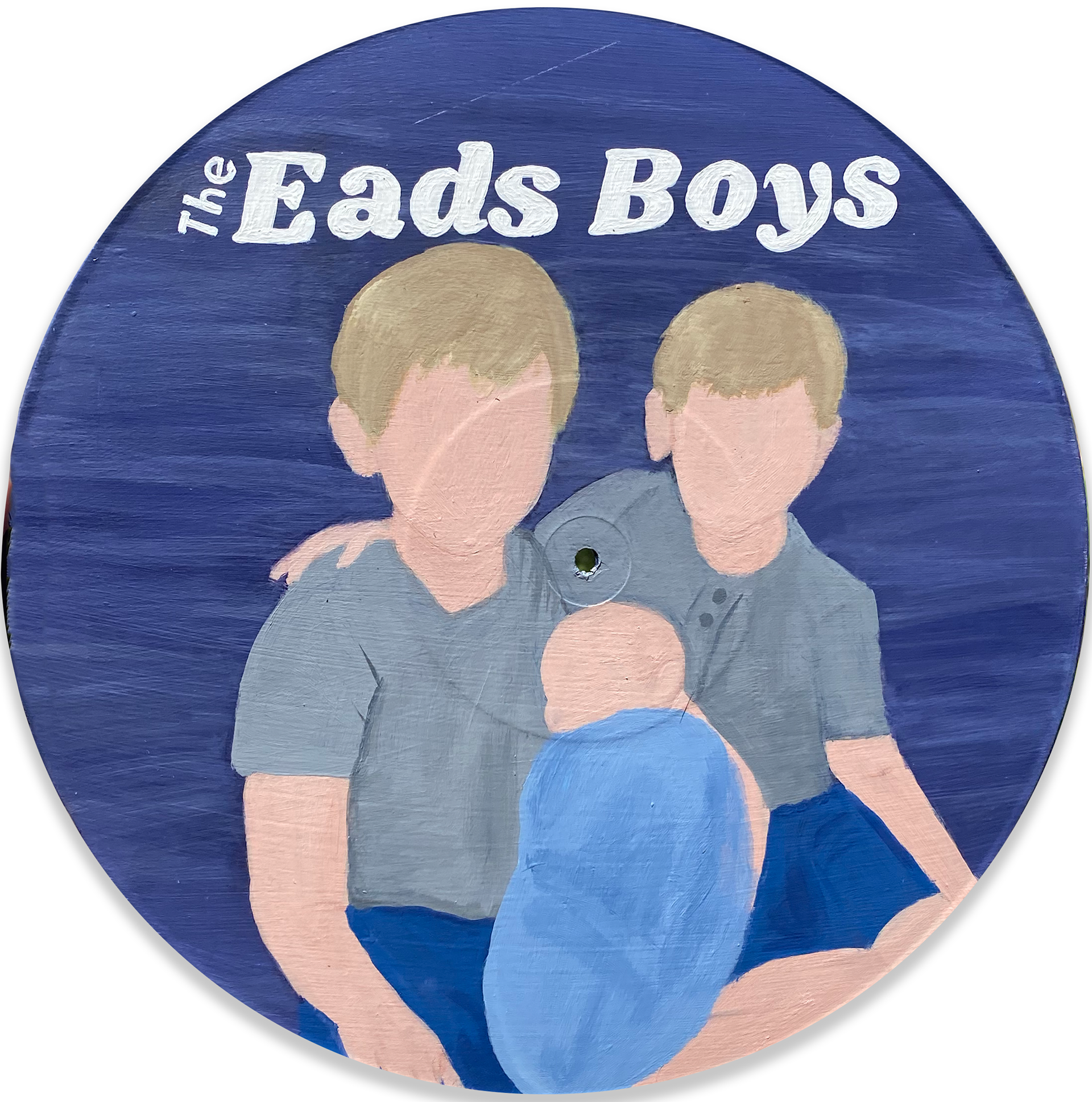 Eads Boys (gift). Acrylic on Vinyl. 2022.