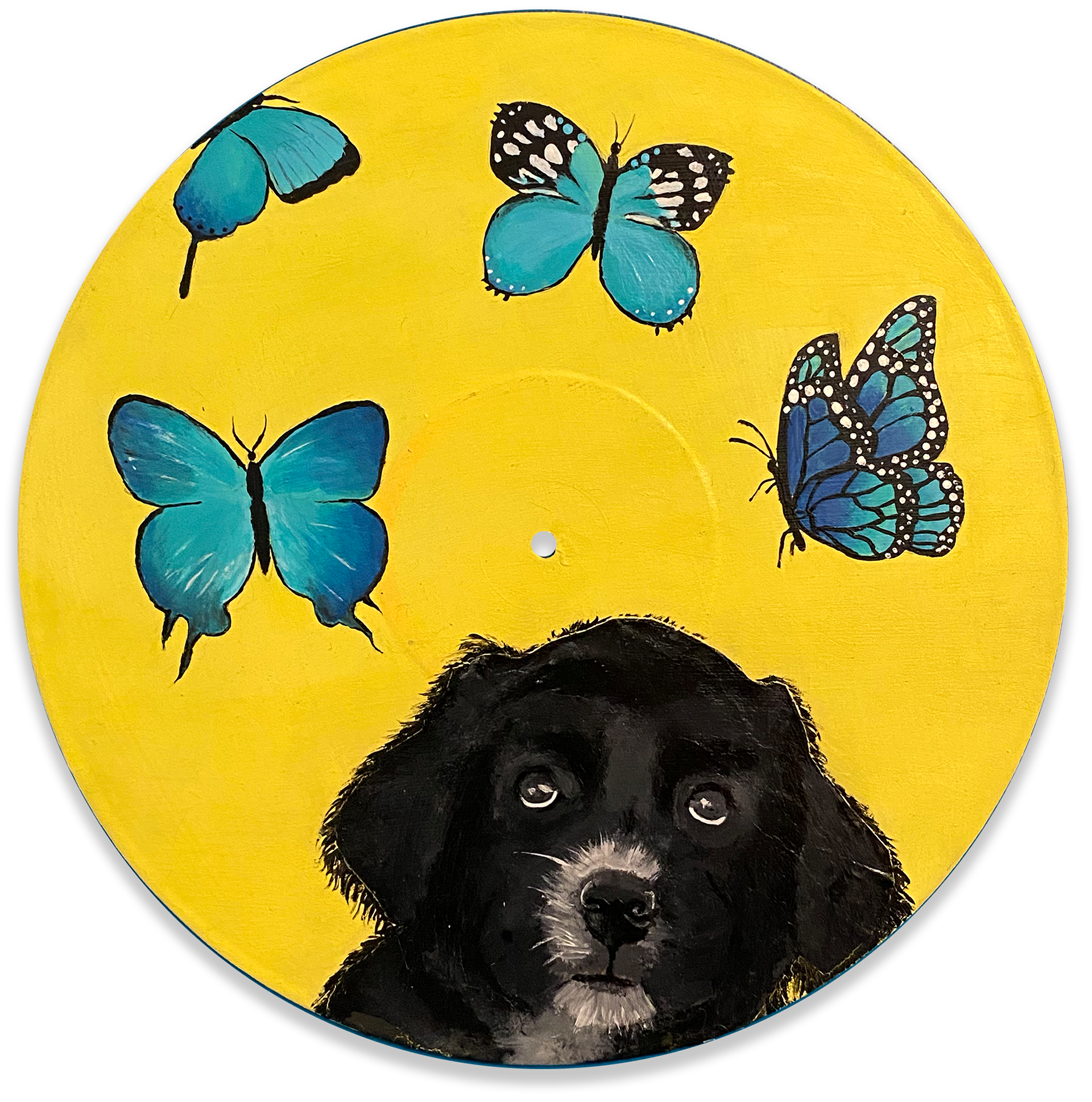 Baby Kaia Bee. Acrylic on Vinyl. 2020.