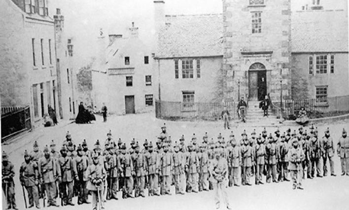 Volunteers In the Square  1857