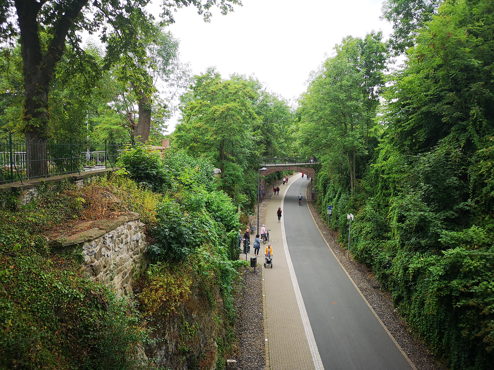 Nordbahntrasse Höhe Aussichtplattform Belvedere (Ortsteil Wichlinghausen)