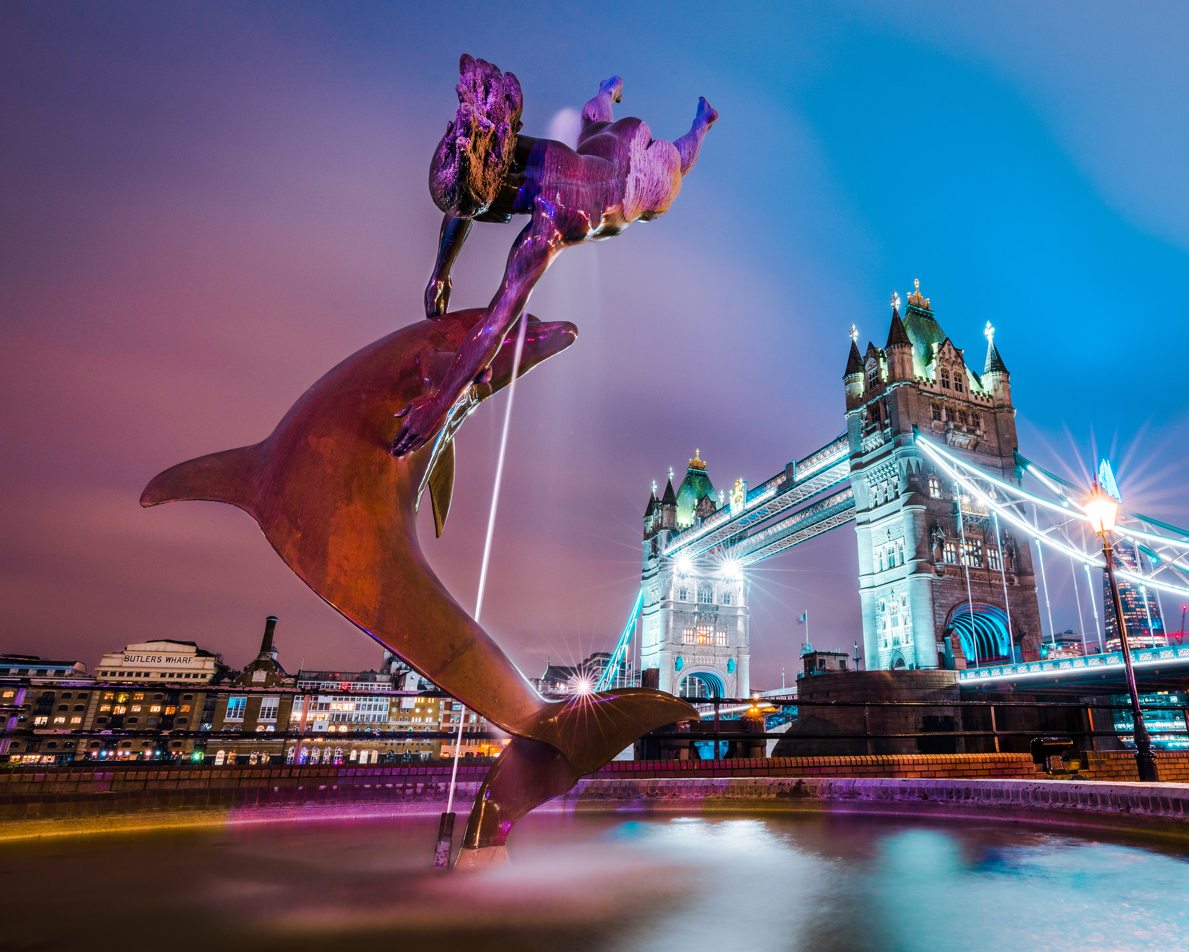 Girl With A Dolphin & Tower Bridge