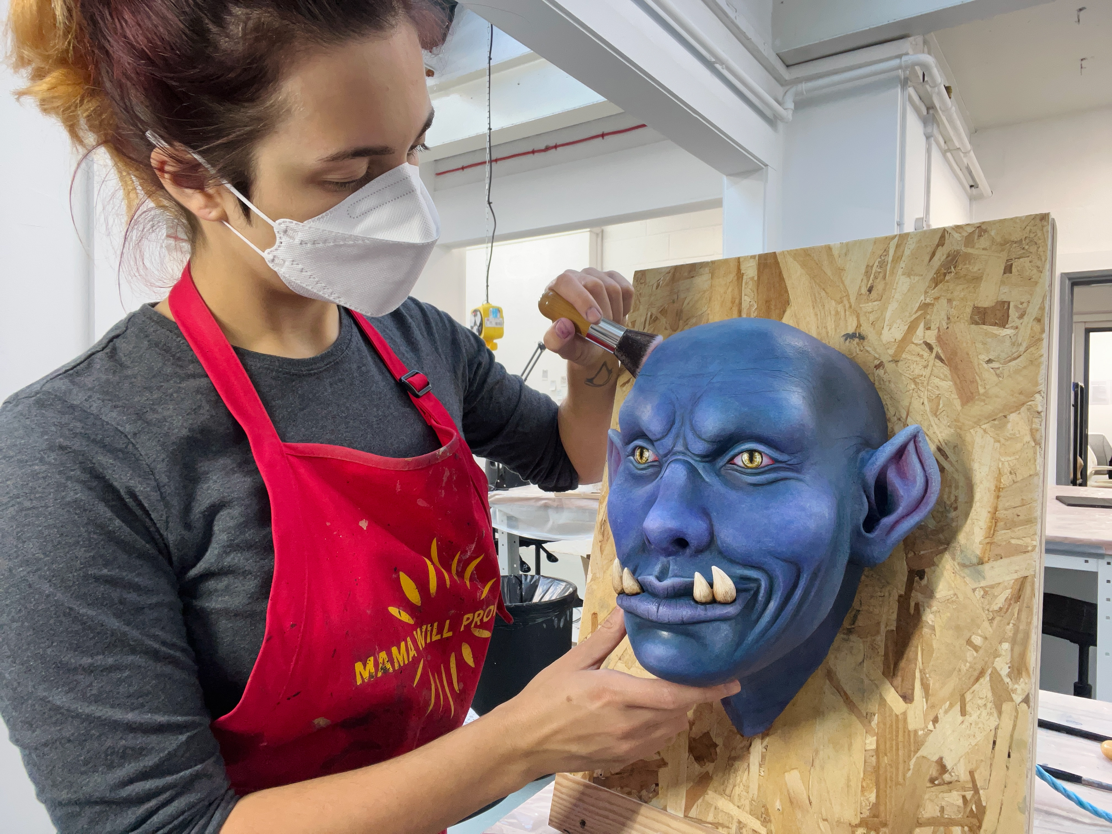 Process - Painting Latex Head