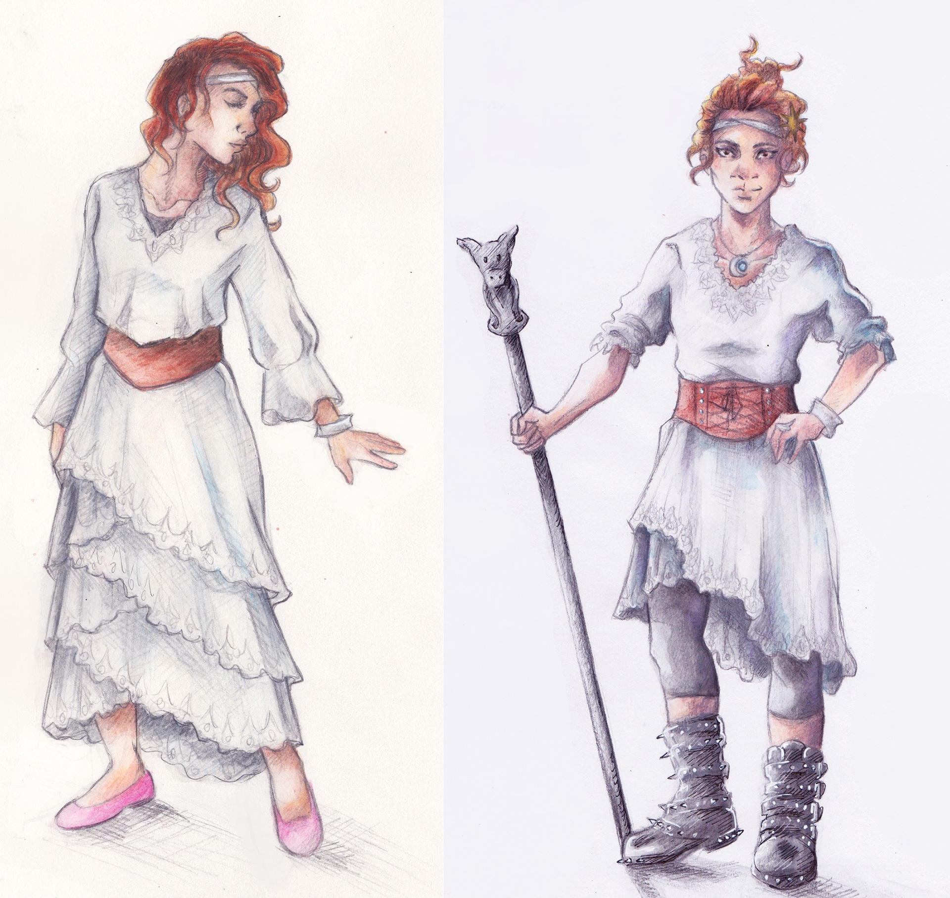 Design Sketch - Flora's Costume