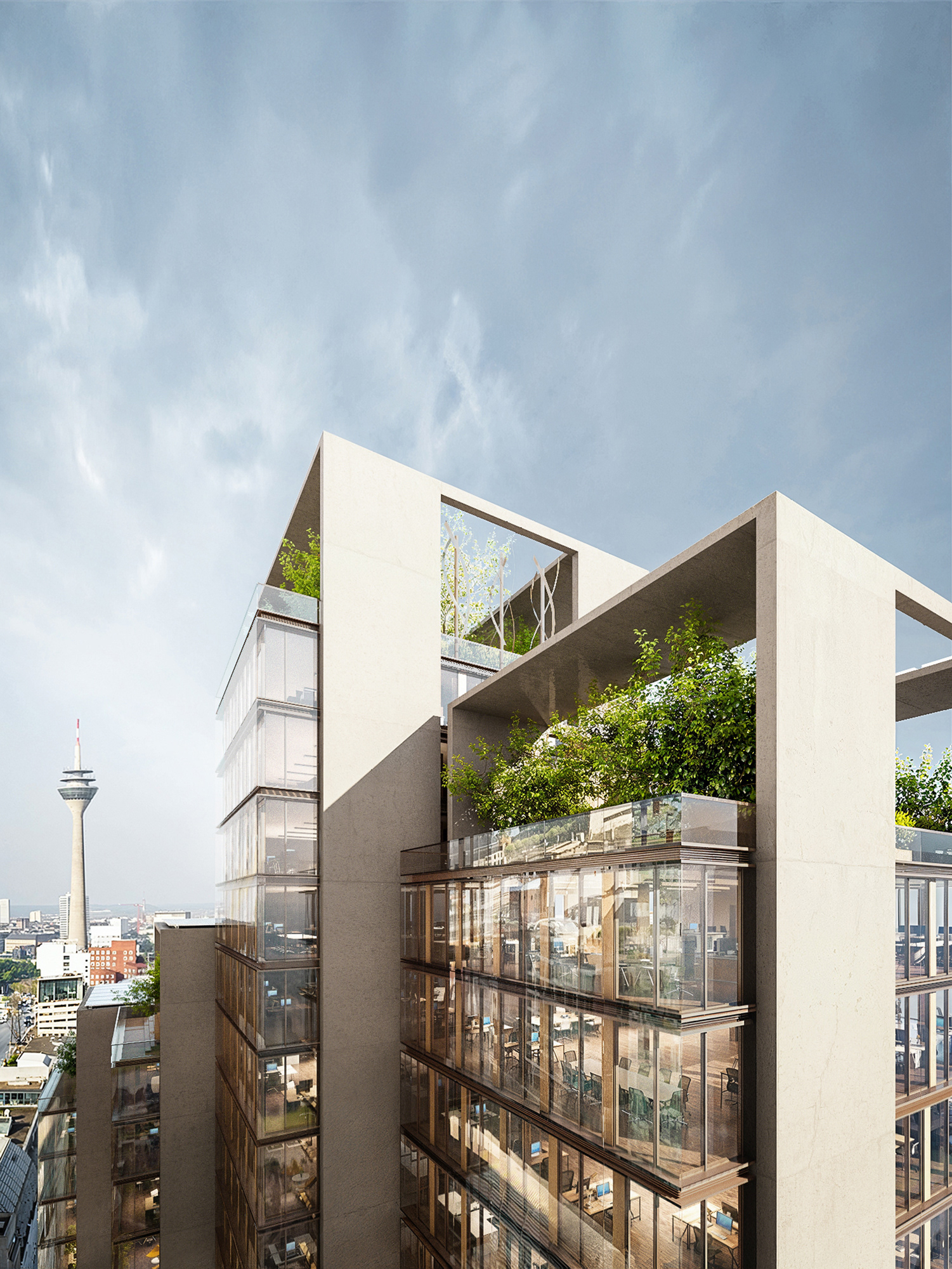 UNIQ TOWERS DÜSSELDORF  /  © CHRISTOPH INGENHOVEN