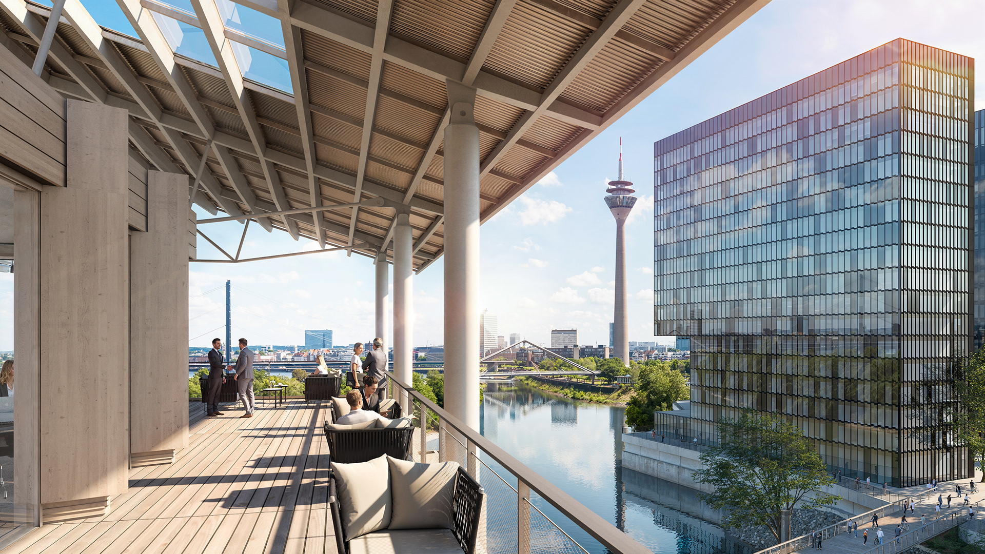 PIER ONE DÜSSELDORF  /  © CHRISTOPH INGENHOVEN