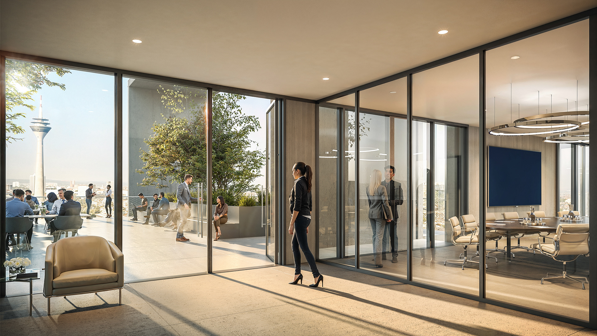 UNIQ TOWERS DÜSSELDORF  /  © CHRISTOPH INGENHOVEN