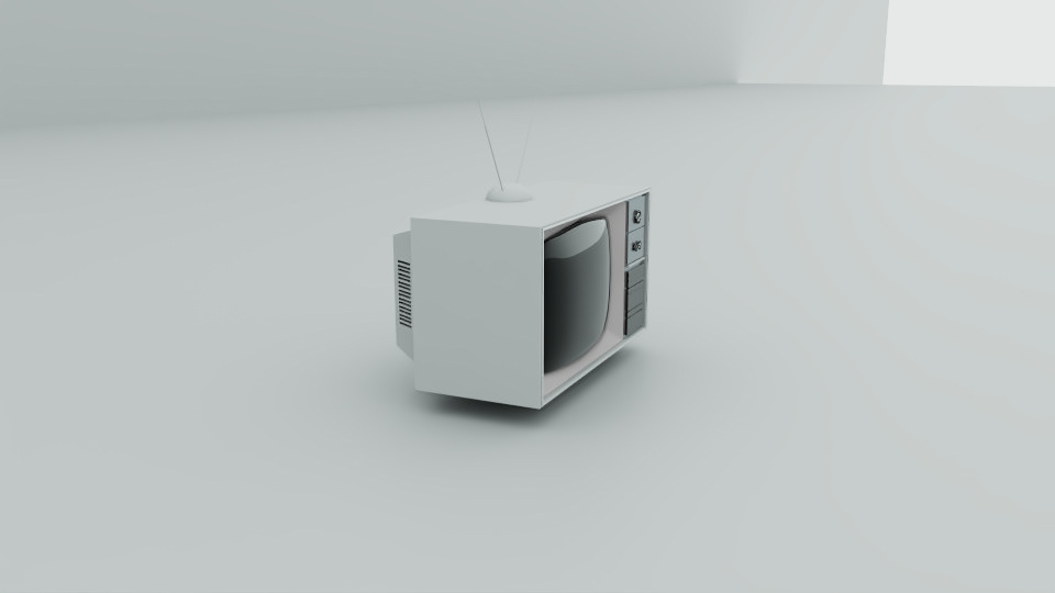 Low Poly Tube TV