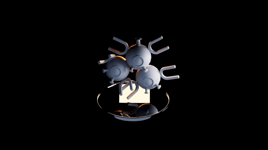 Magneton modeled in Maya