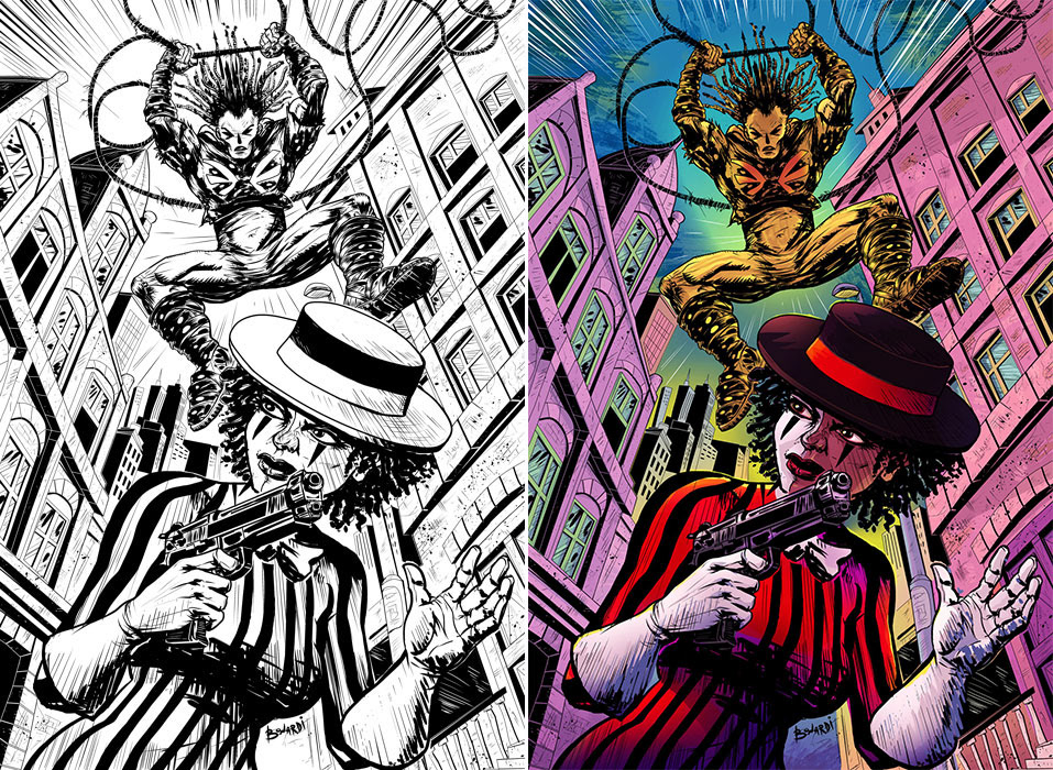 Pin up for Apama comics