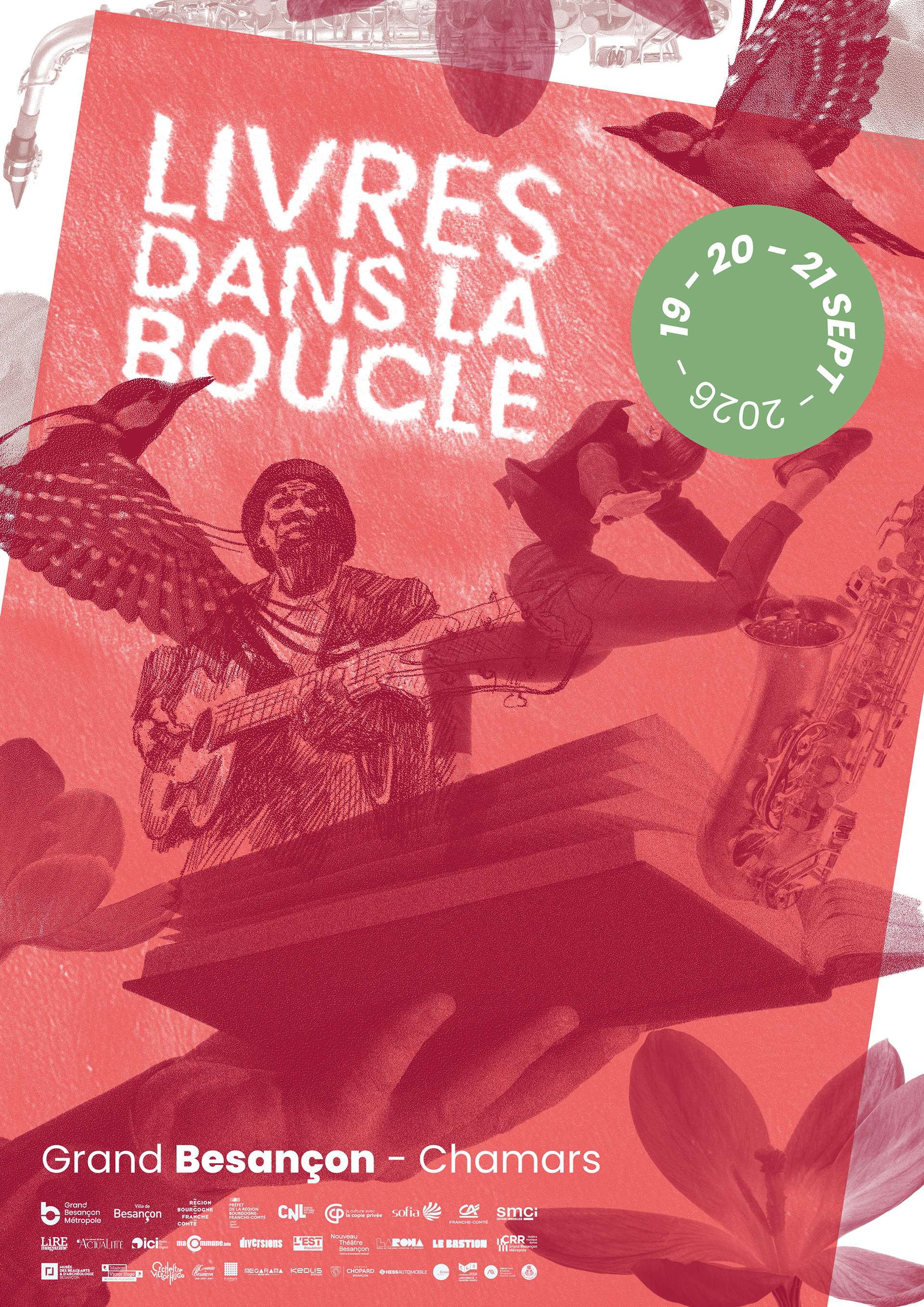 Proposition visuel festival Livres dans la boucle Besançon 2025