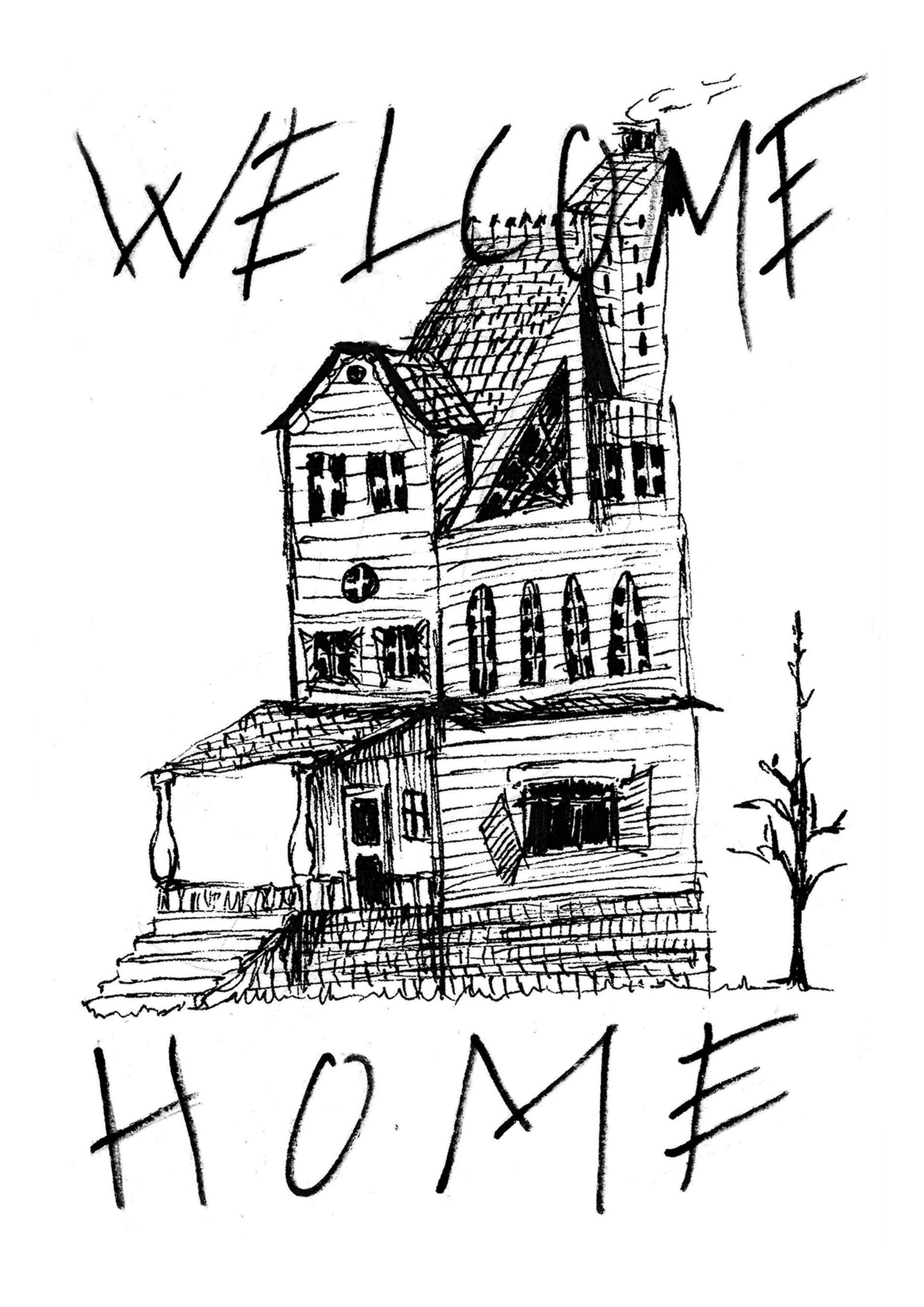welcome home - feutre fin