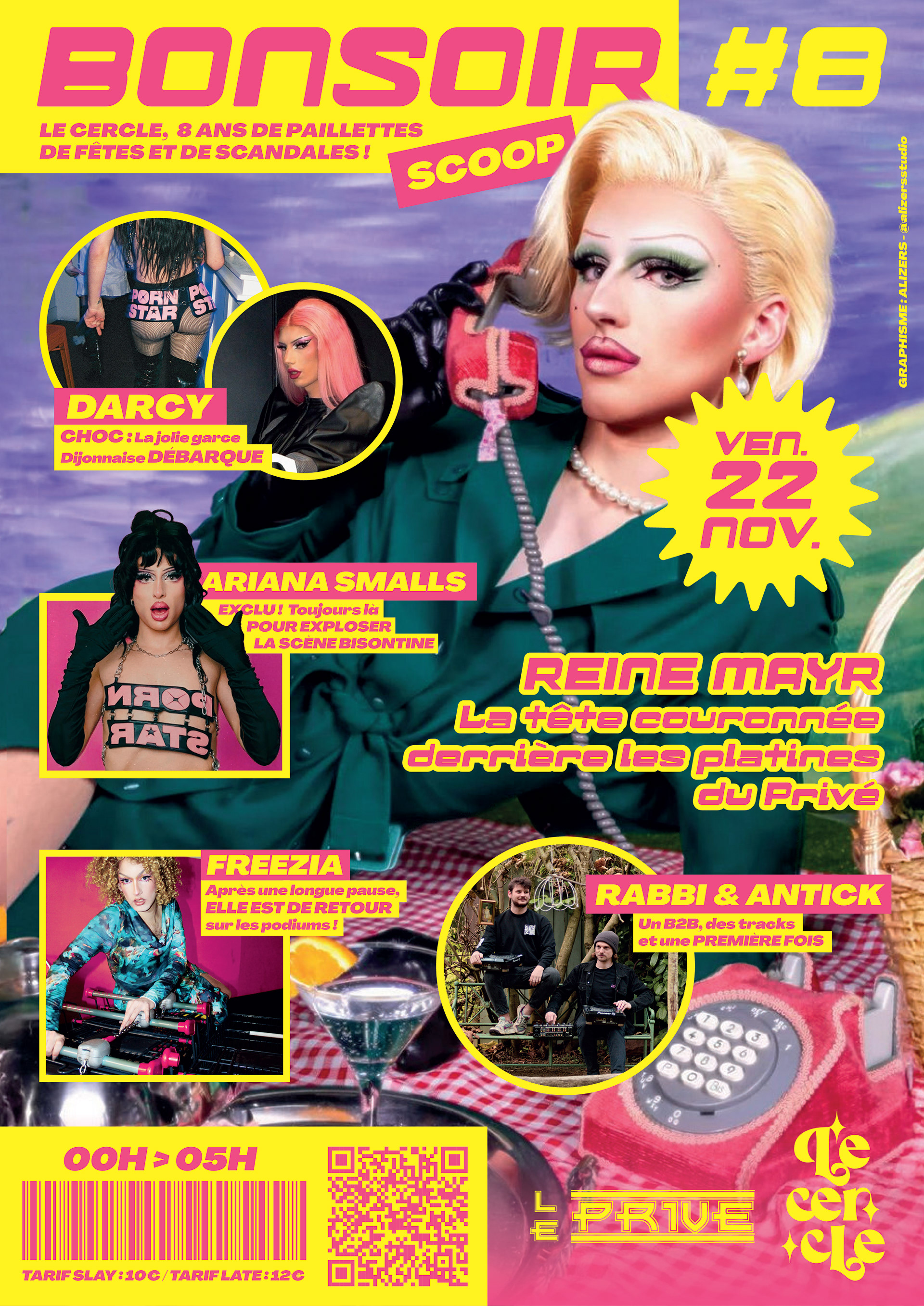 Visuel soirée ouverture saison associative LGBTQIA+ 2024