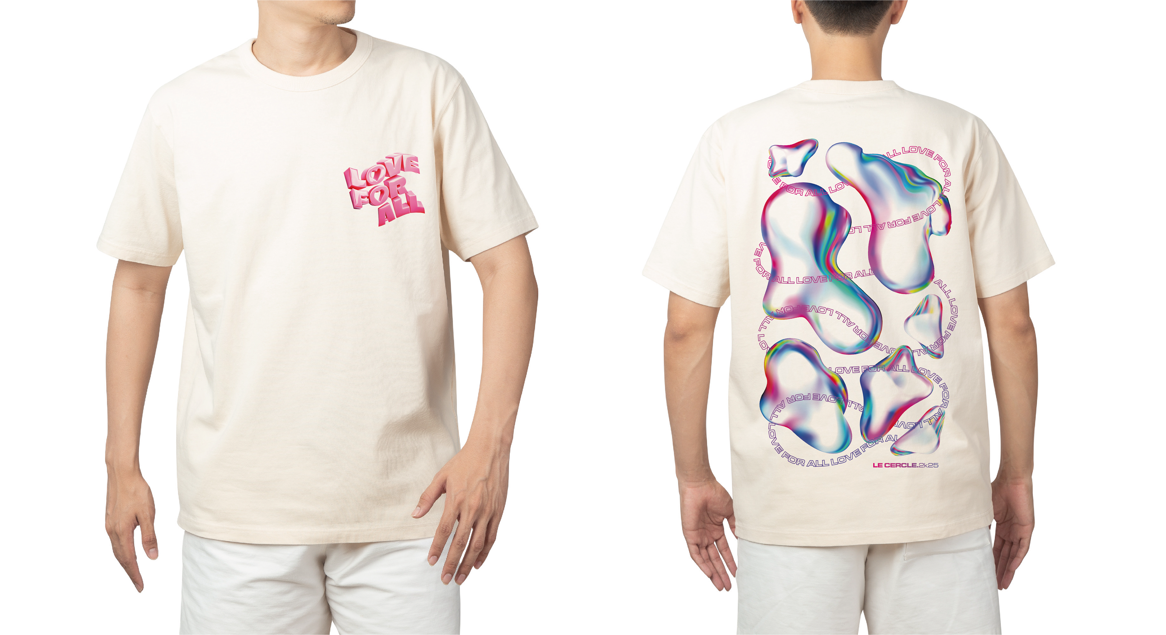 Modèle des tee-shirts du mershandising