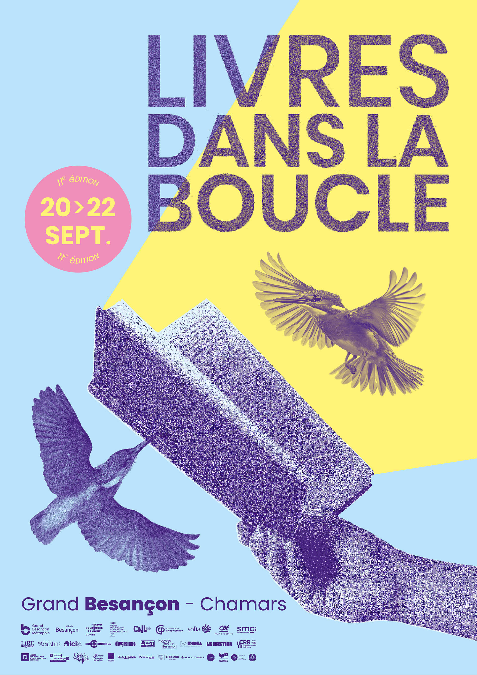 Proposition visuel festival Livres dans la boucle Besançon 2025