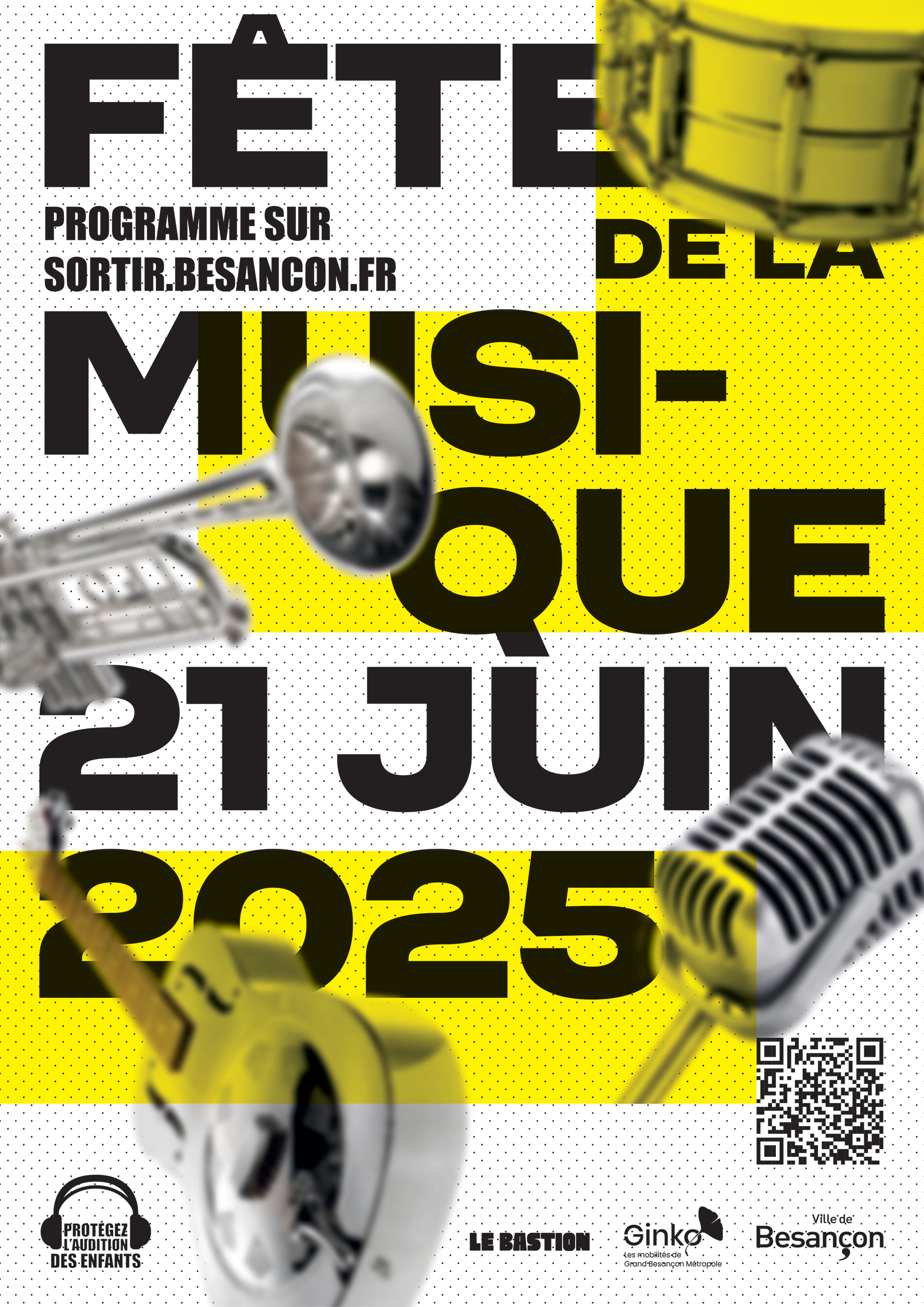 Proposition visuel Fête de la musique Besançon2025