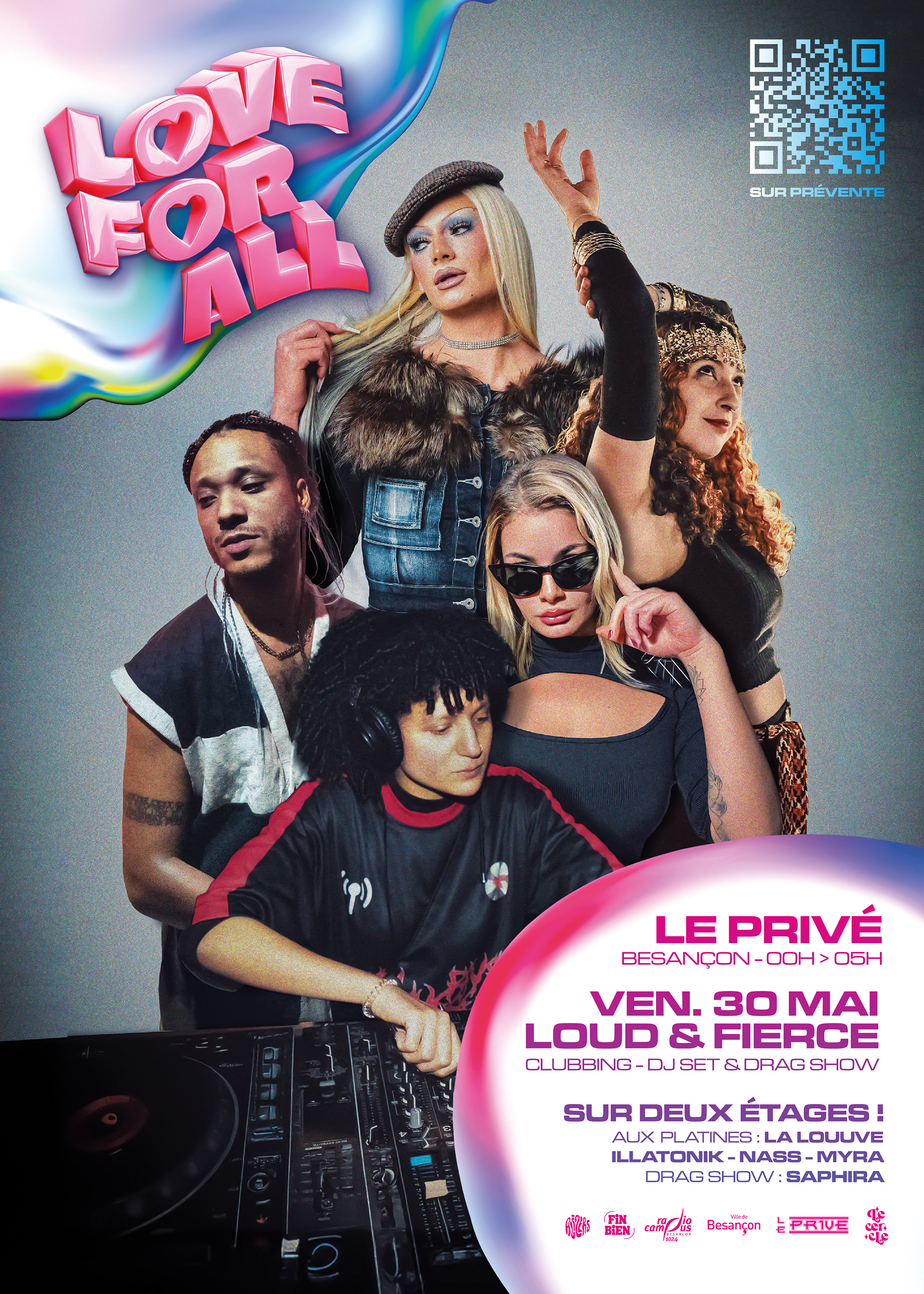 Affiche de la soirée clubbing