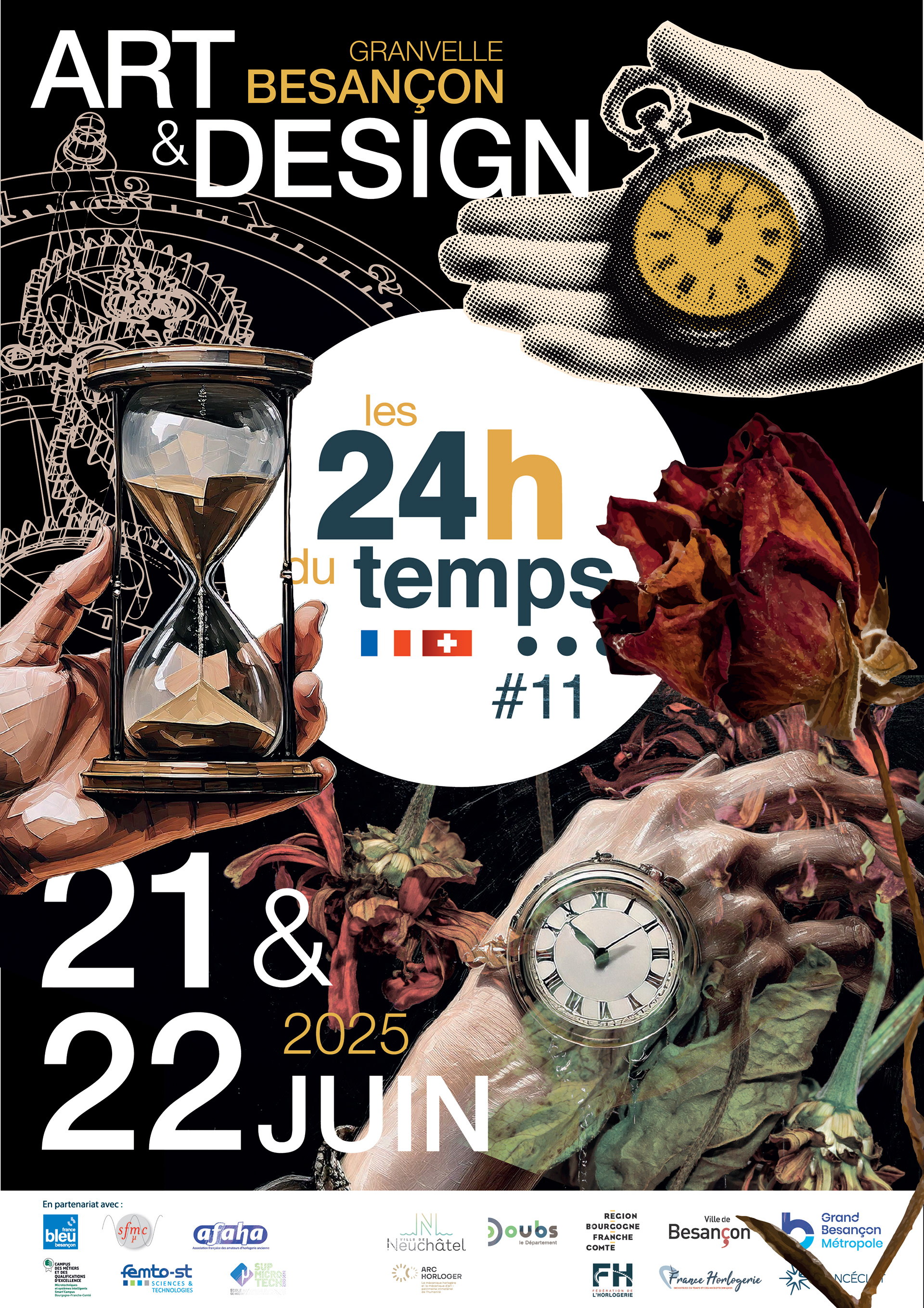 Proposition visuel événement 24 Heures du temps Besançon 2025