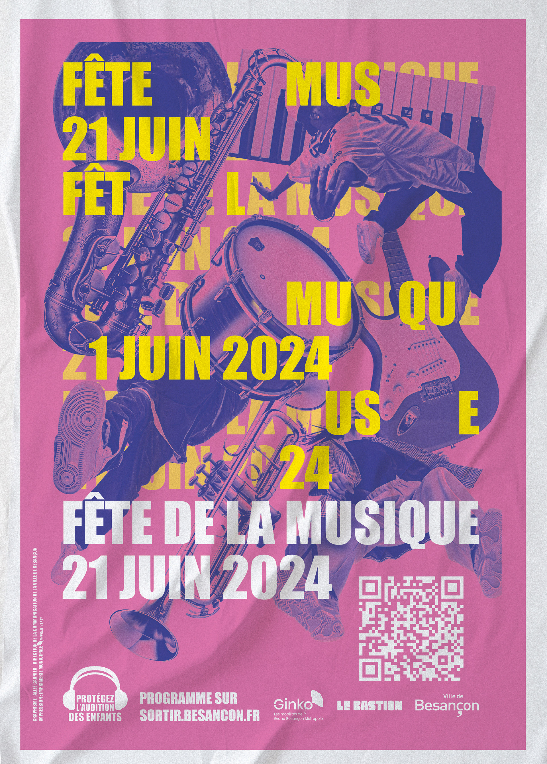 Visuel Fête de la musique Besançon 2024