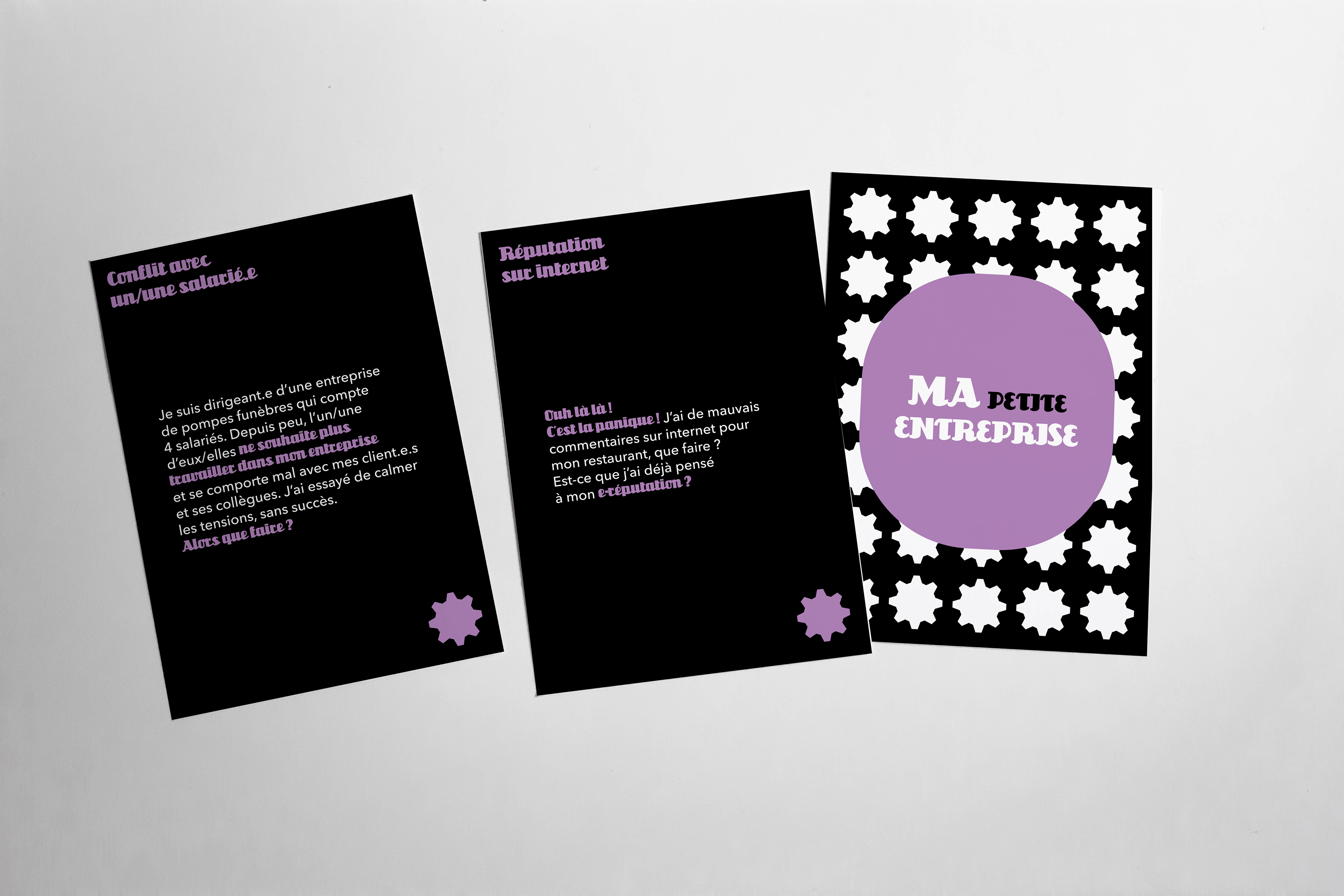 Mise en situation des cartes Ma petite entreprise