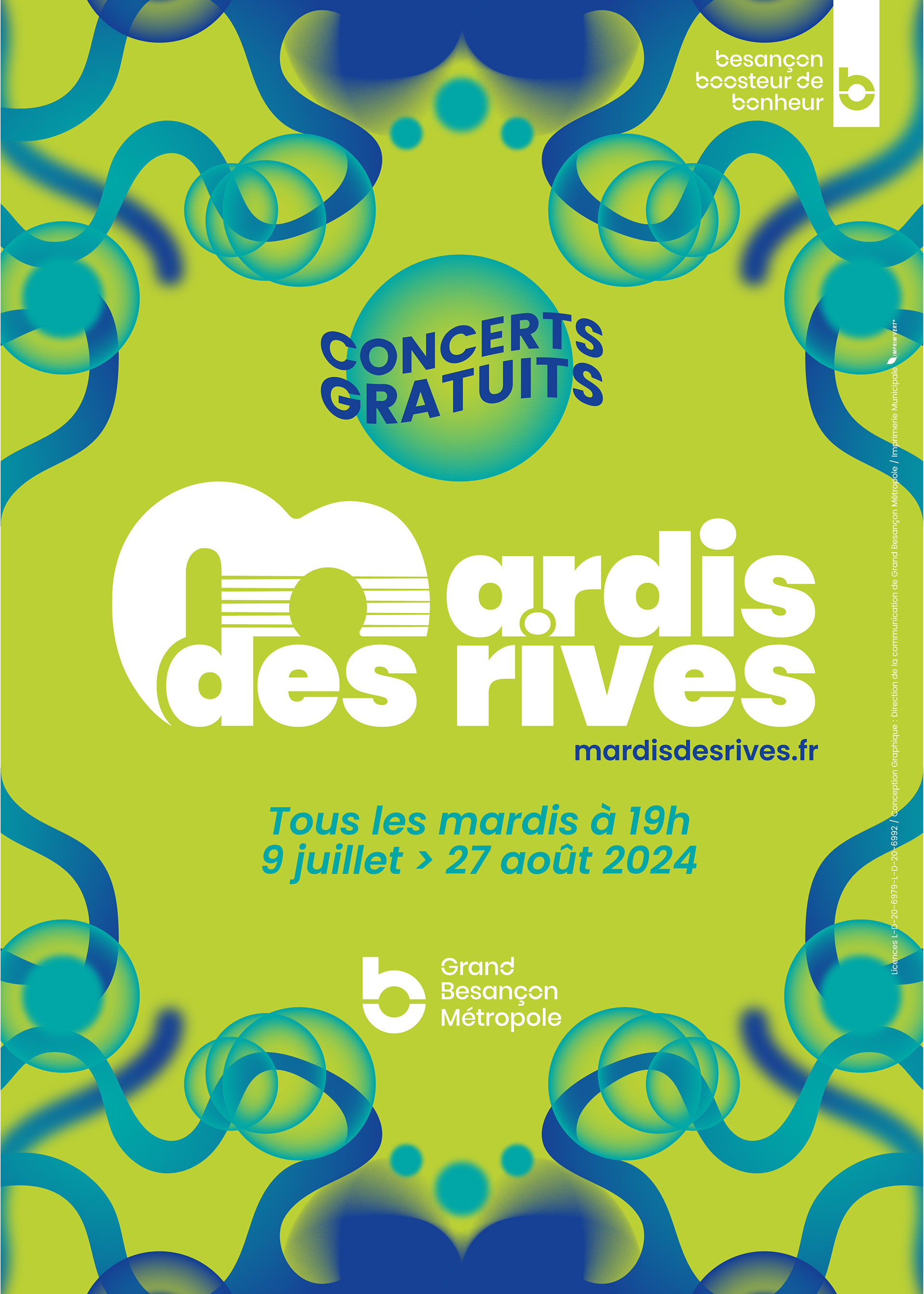 Visuel Mardis des rives Besançon 2024