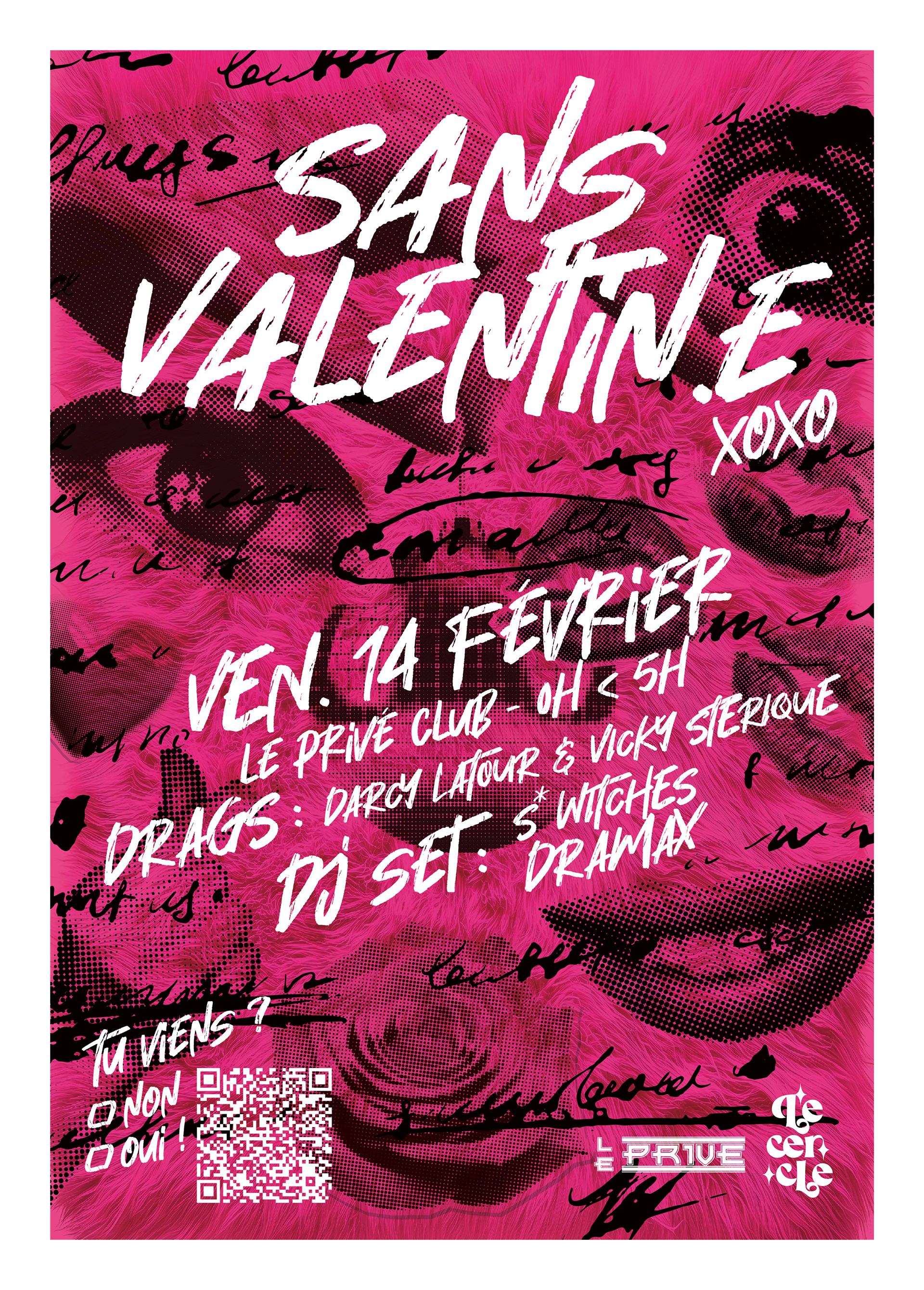 Visuel soirée de saint valentin association LGBTQIA+ 2025