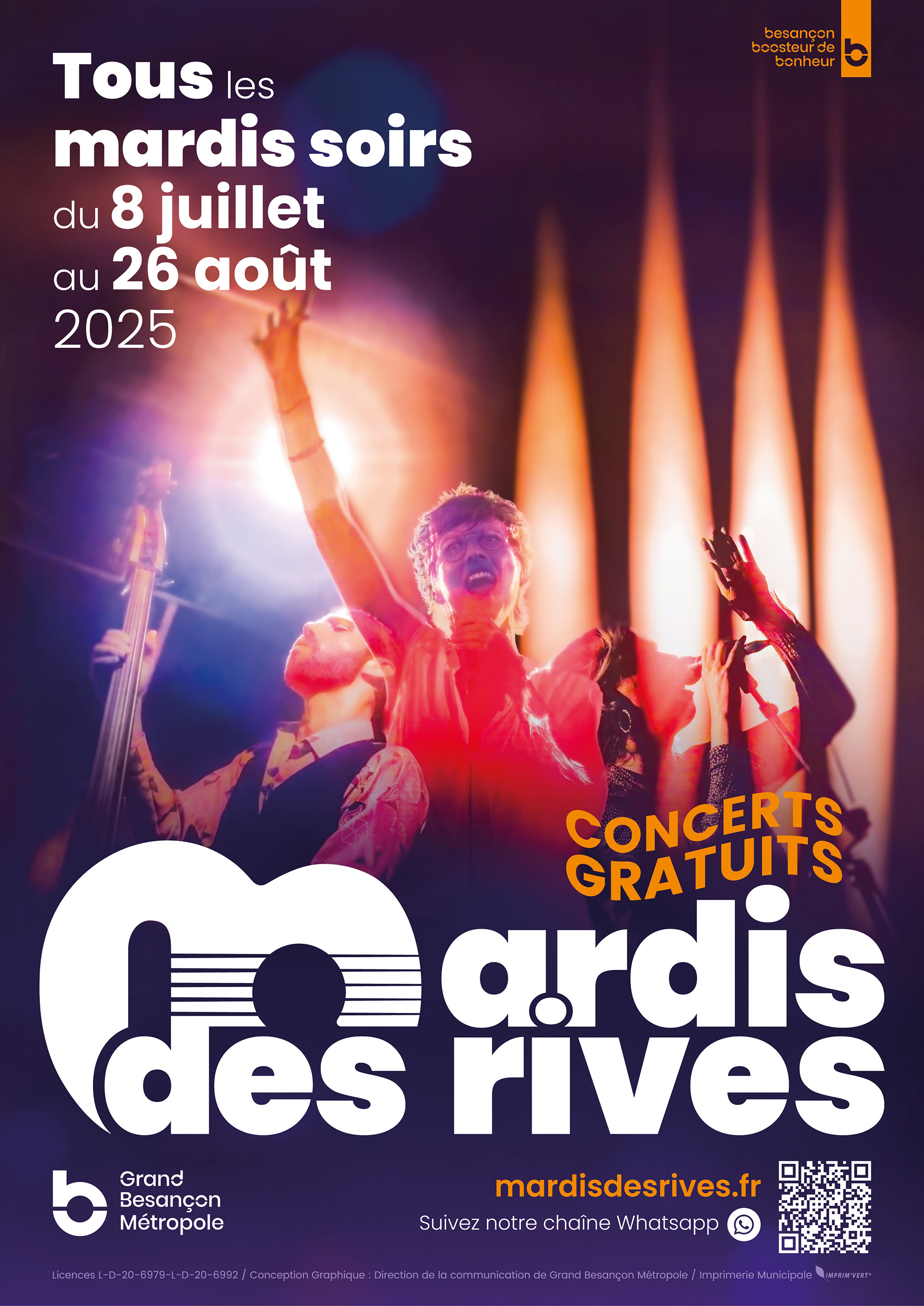 Visuel Mardis des rives Besançon 2025