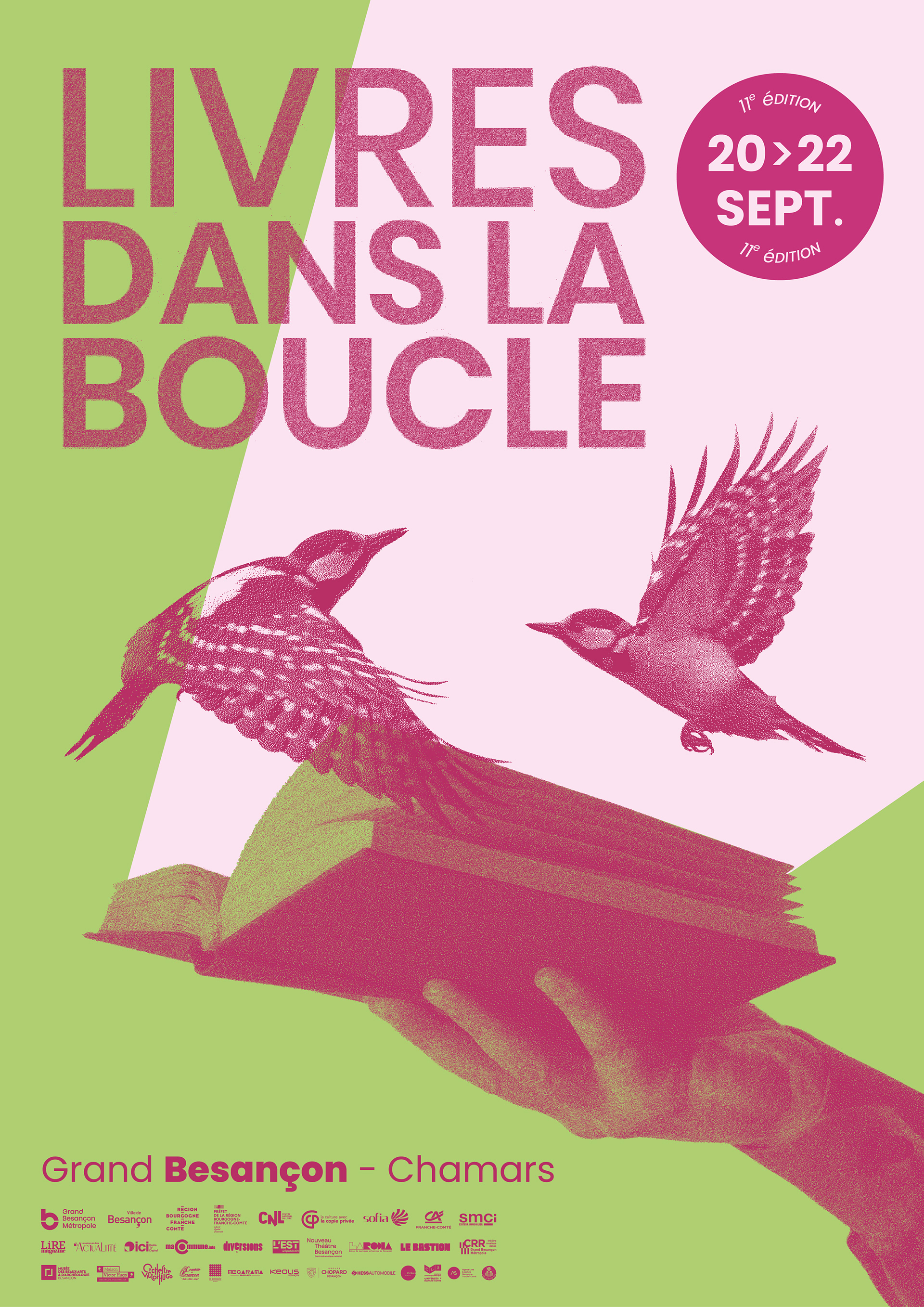 Proposition visuel festival Livres dans la boucle Besançon 2025