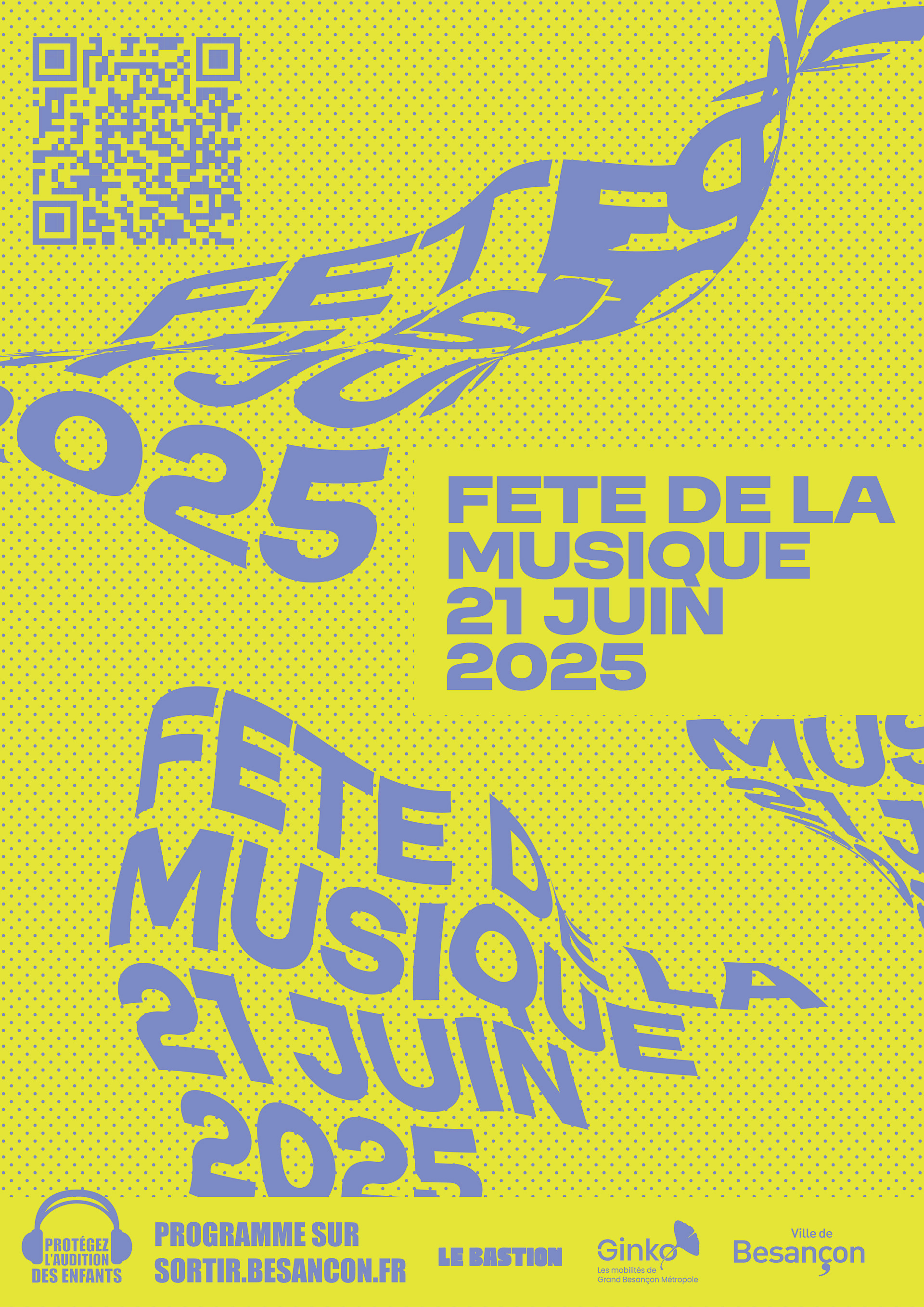 Proposition visuel Fête de la musique Besançon2025