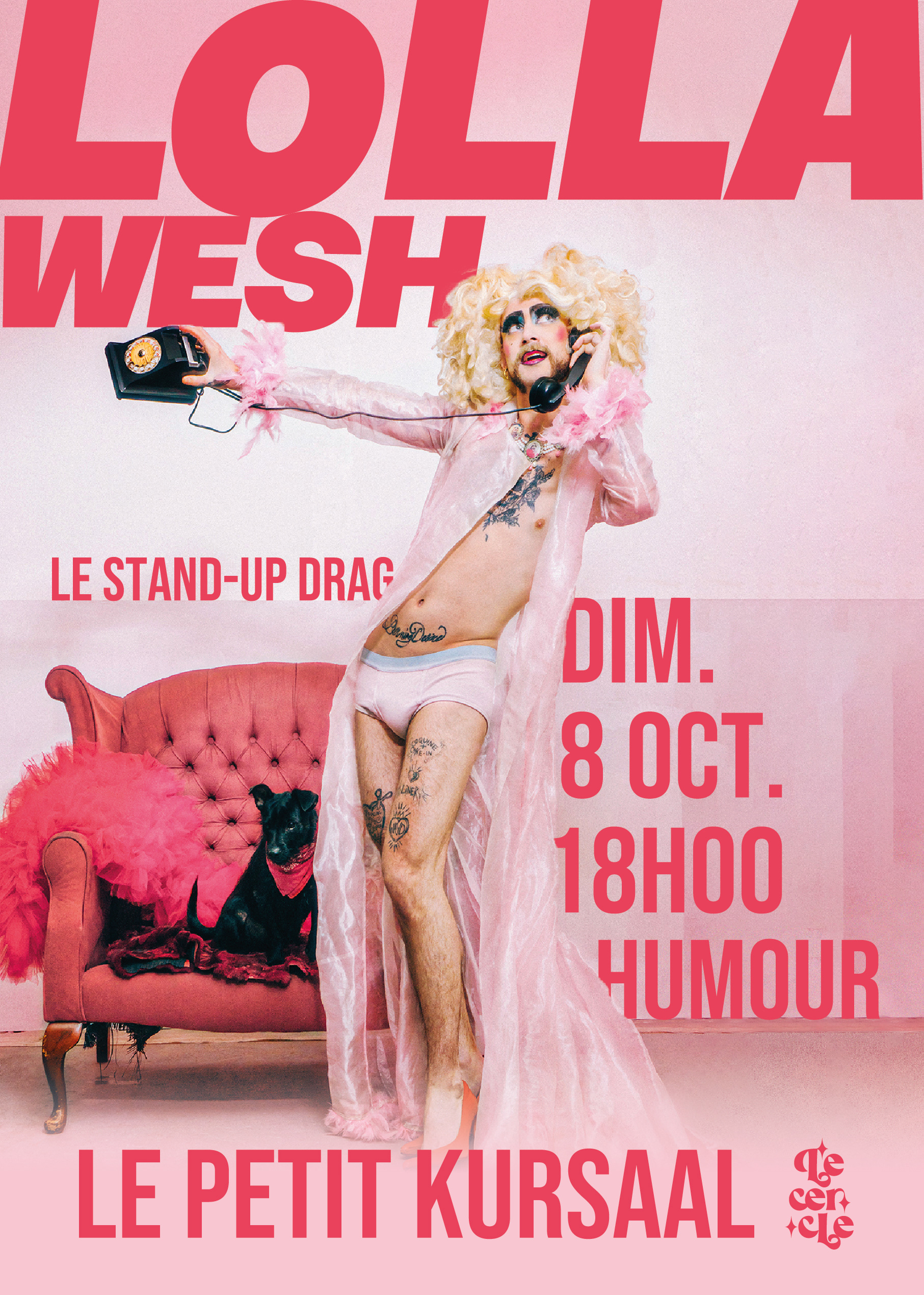 Visuel première étape de campagne soirée stand up Lolla Wesh 2023