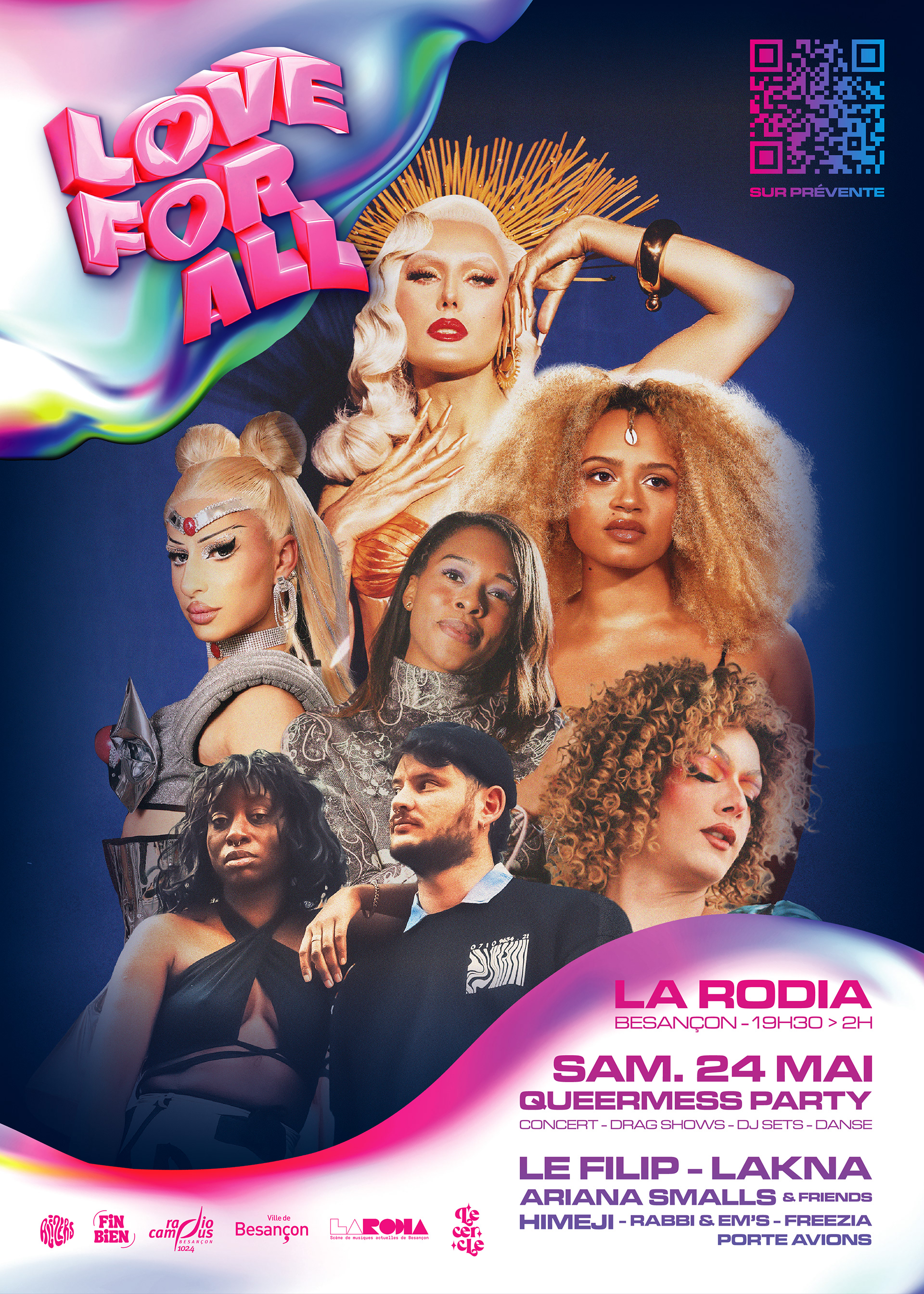 Affiche de la soirée concert à la RODIA (scène de musique actuelle)