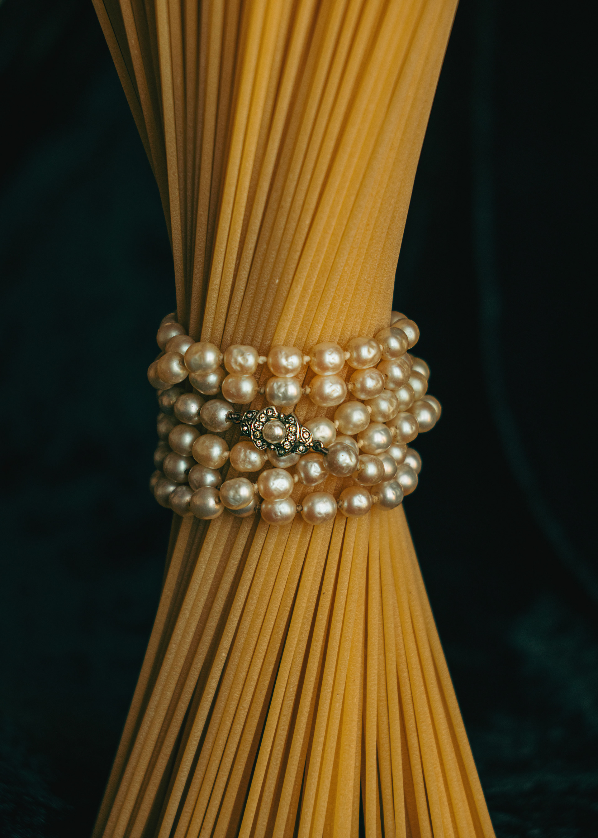 Collar de perlas vintage