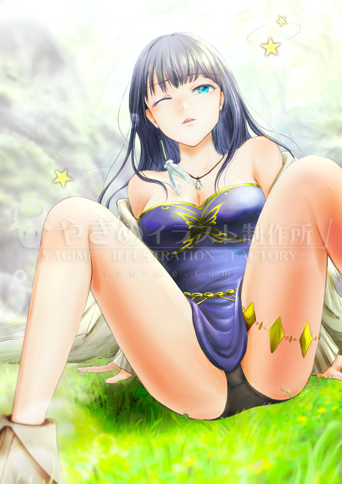 セリーヌのお色気サービスシーン(作中挿絵)