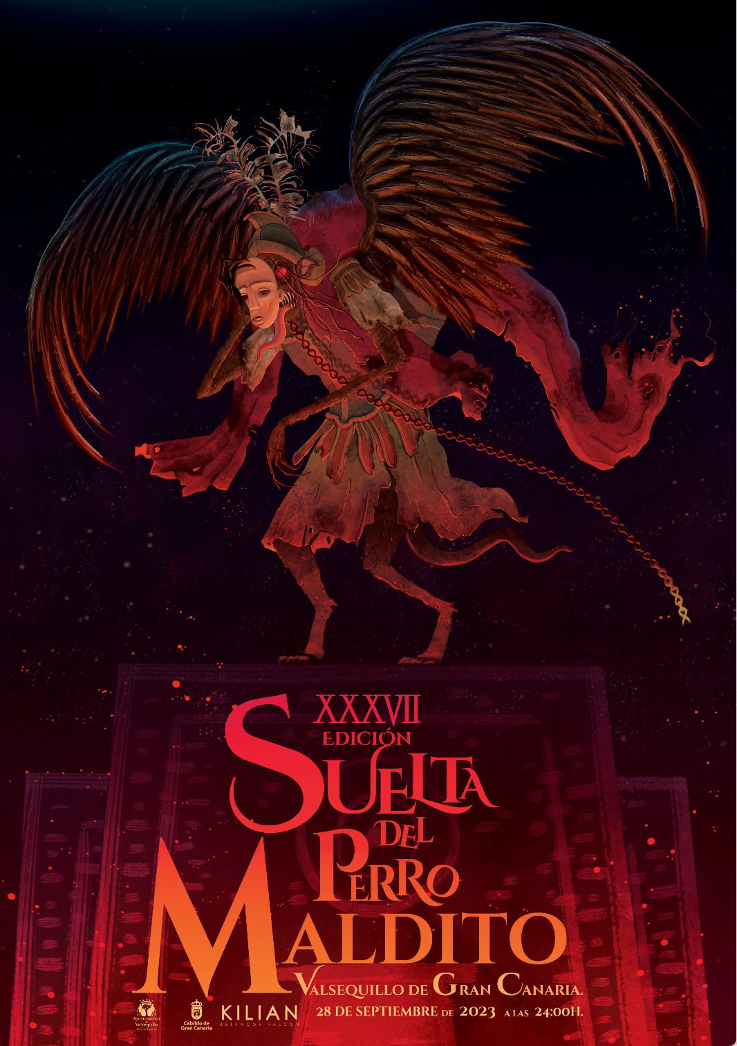 Cartel Suelta del Perro Maldito 2023
