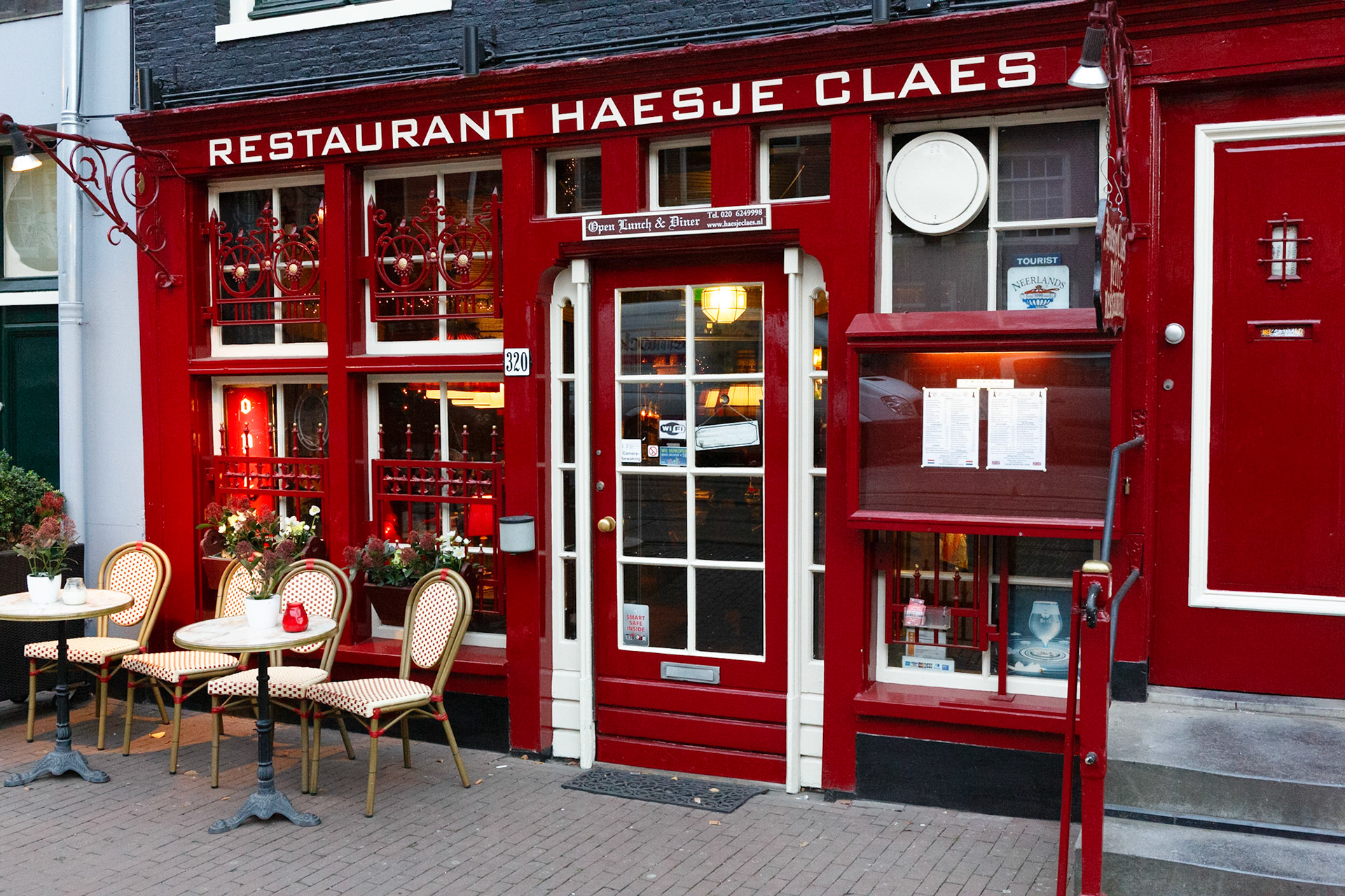 Typisches Restaurant in Amsterdam