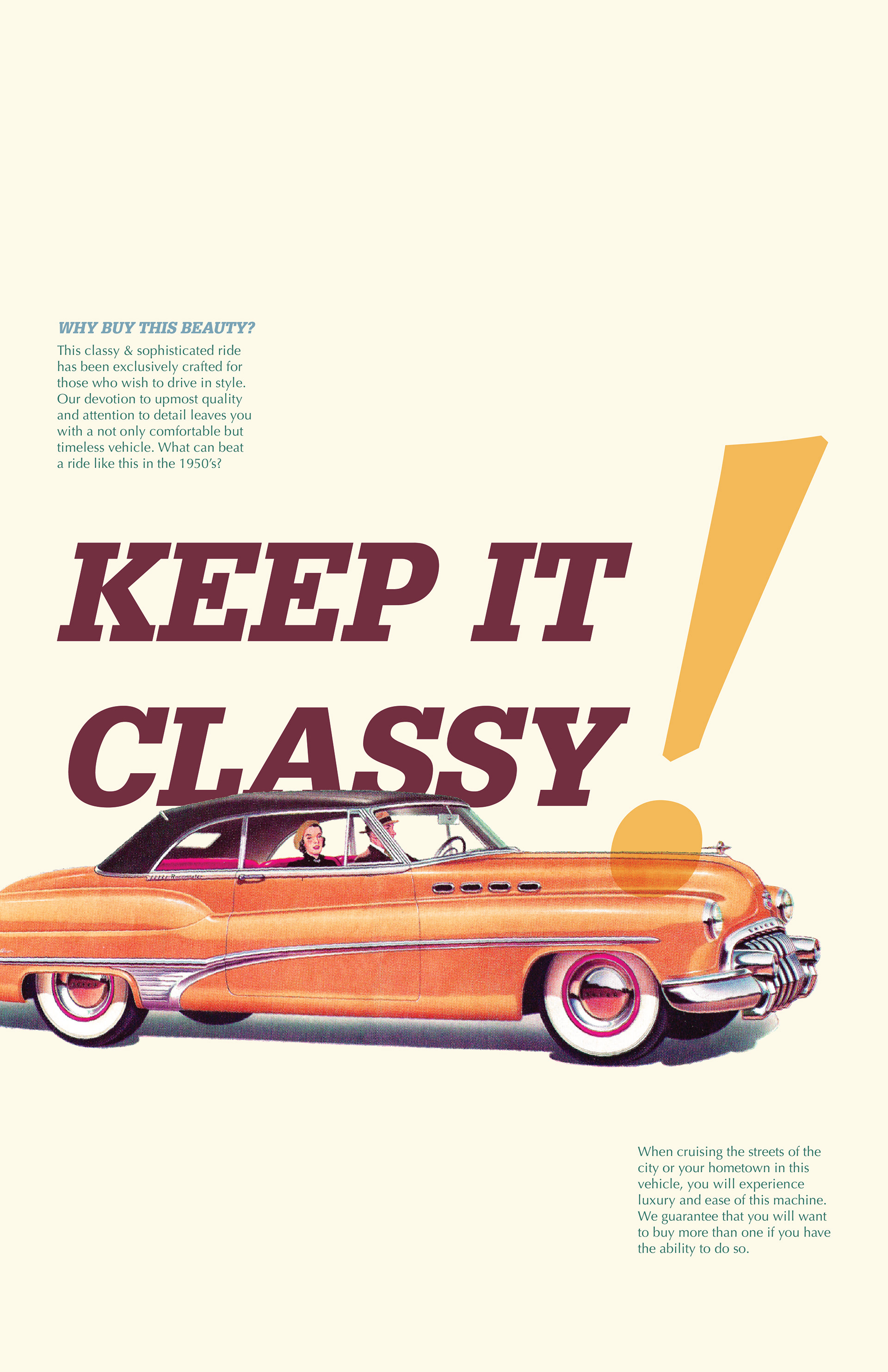 Poster inspired by 1950's design