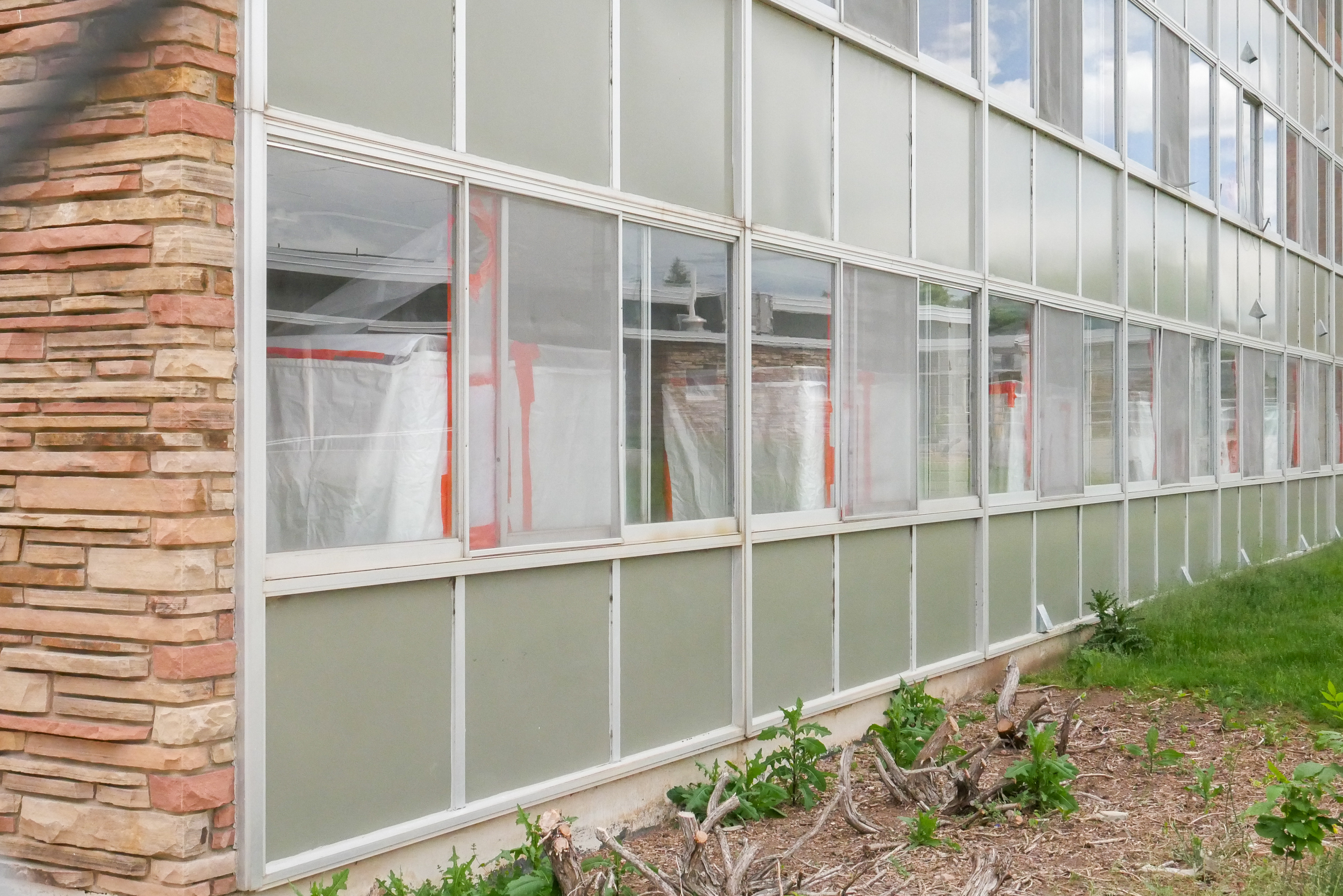 Asbestos abatement apparatus, first floor of the SE wing
