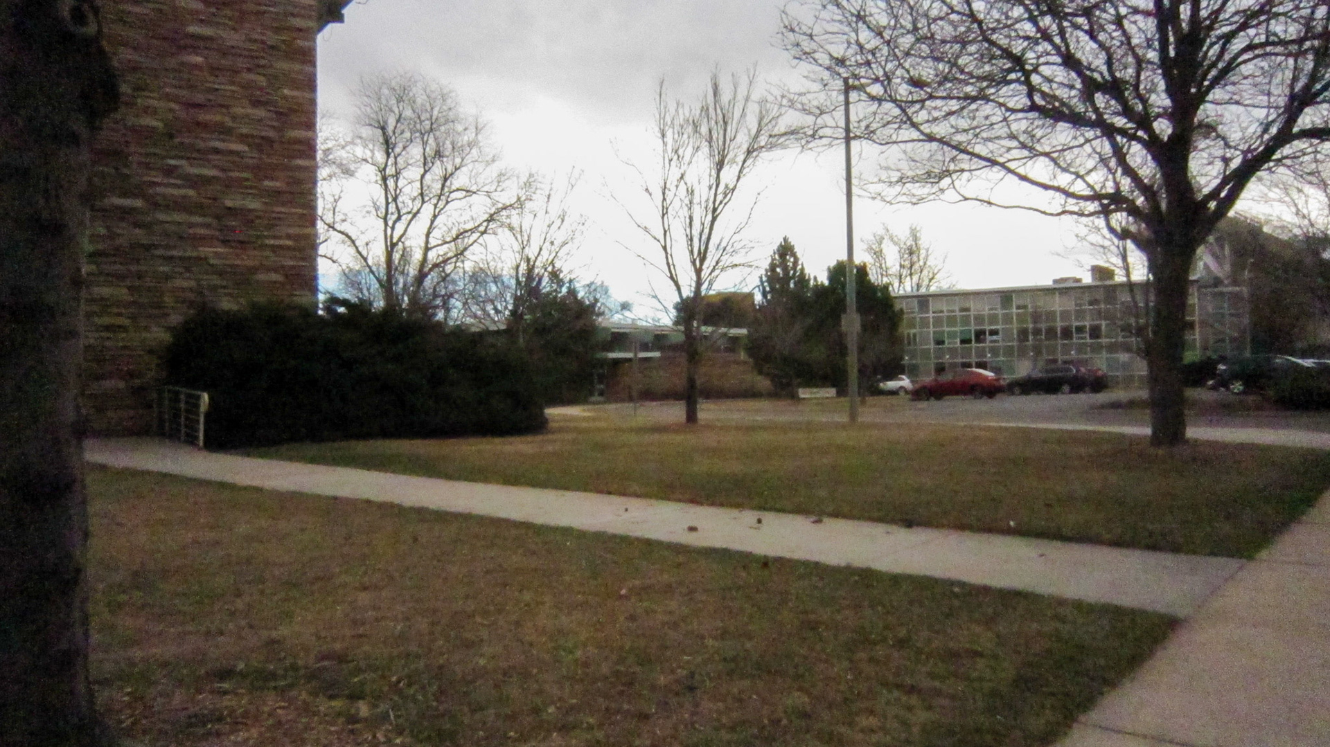 West-facing side of Aylesworth Hall