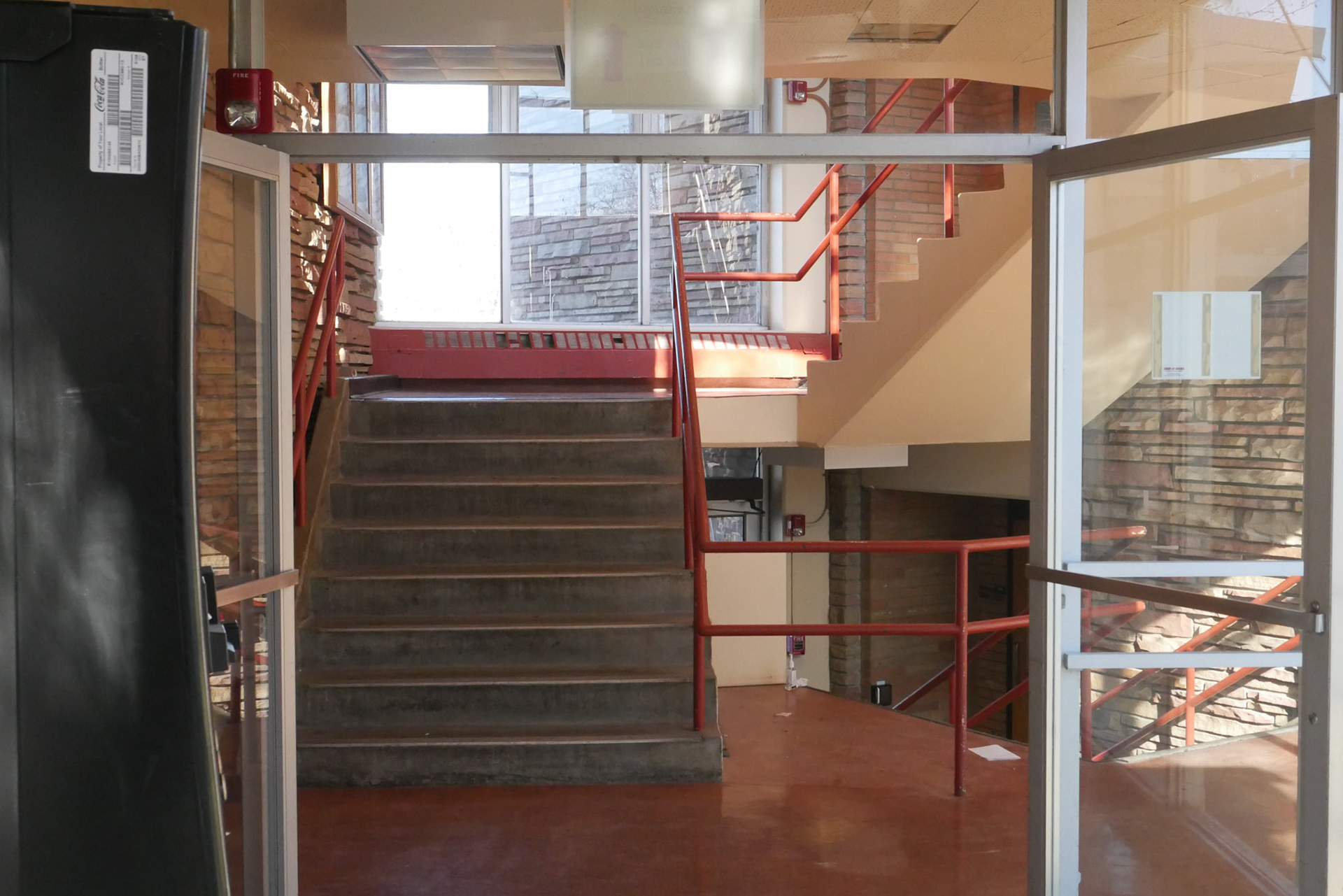 North central stairwell, first floor landing