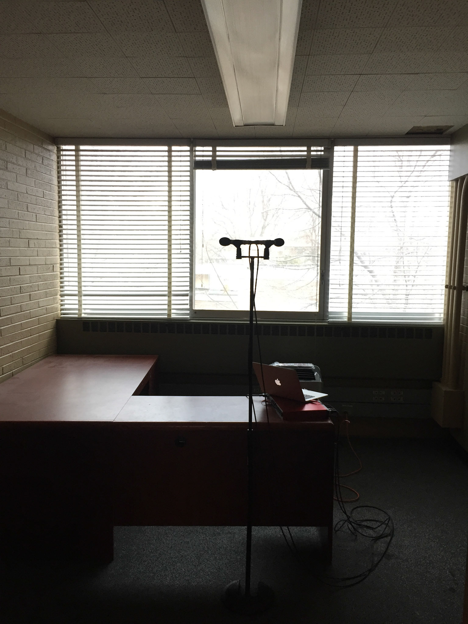 Recording impulse responses in an office