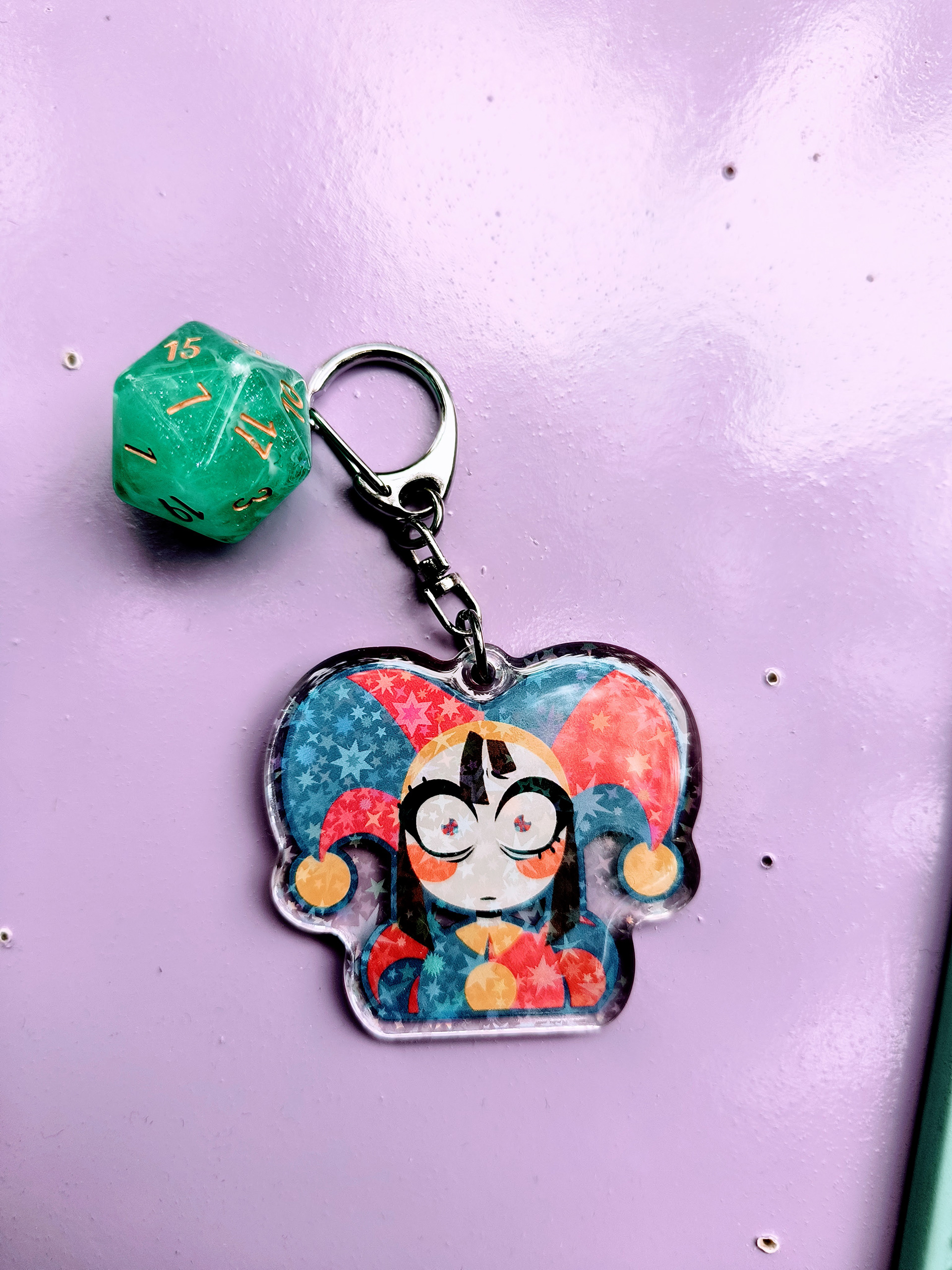 Also an acrylic keychain designed by me