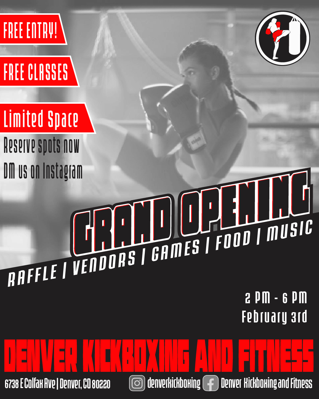 Ad I designed for a local Kickboxing Company