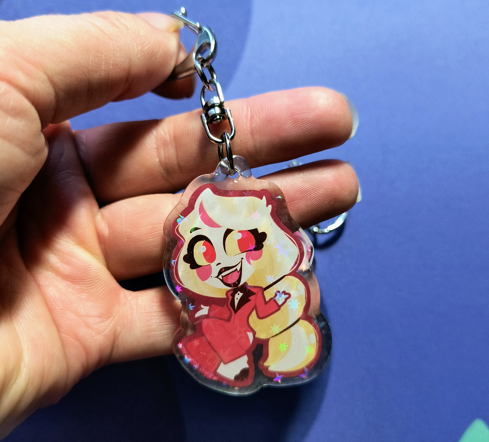 An acrylic keychain I designed