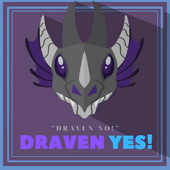 Dragonborn coaster design for Dungeons and Dragons