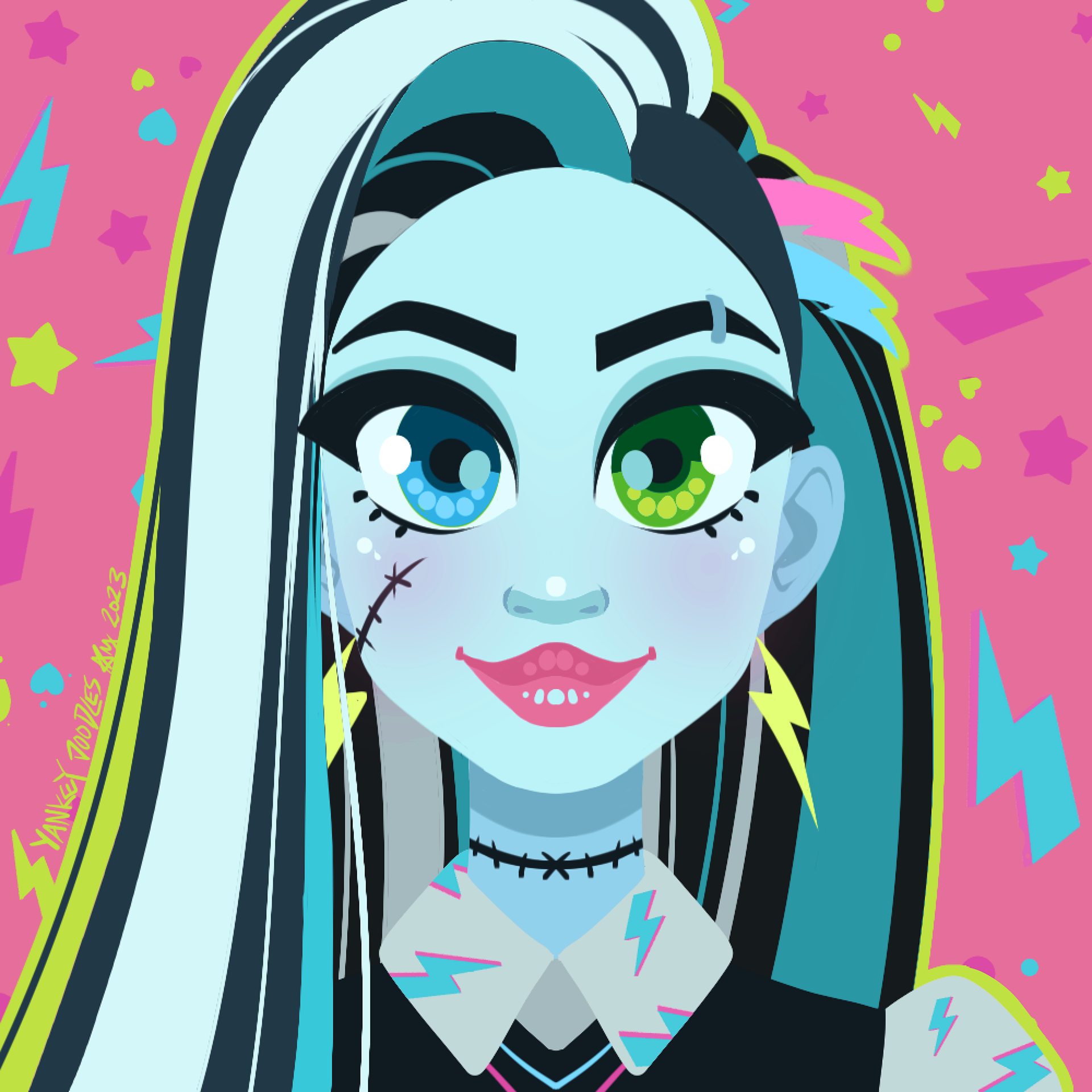 Monster High Frankie Stein Print Design