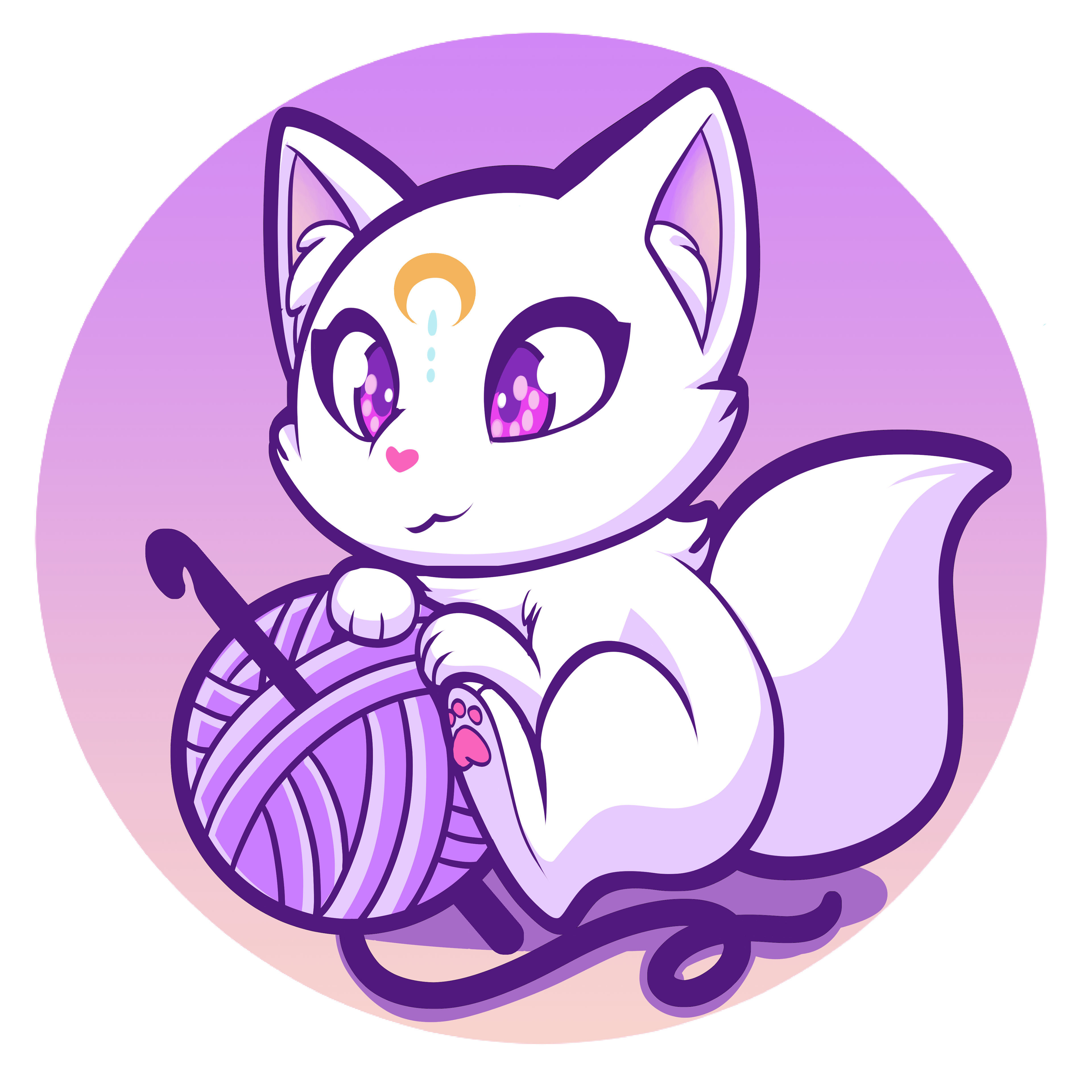 Anime Fox Logo for FoxyHook Creations
