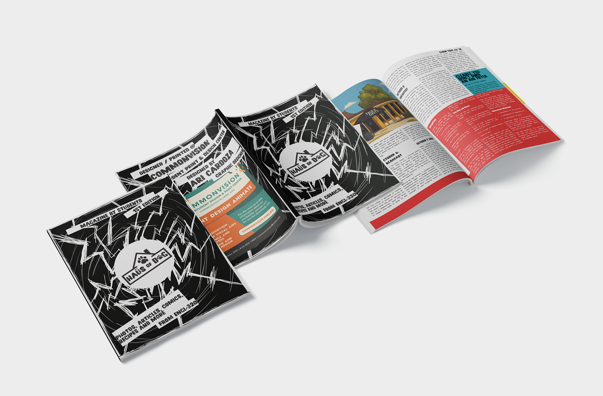 Cover Pages + Article Spread: Kibble's N' Bits by Kirstin Carswell