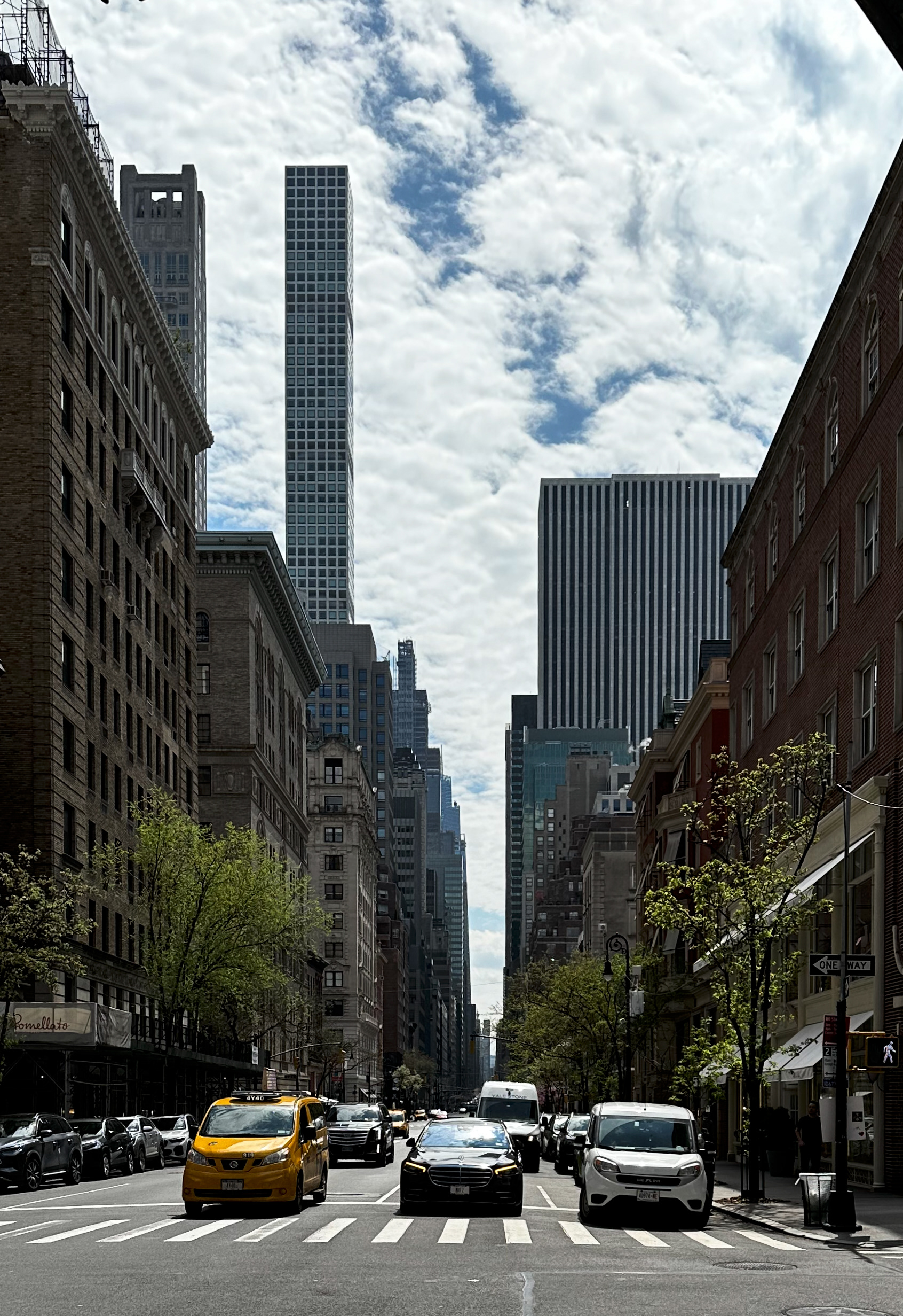 Standing in the middle of Madison Ave.