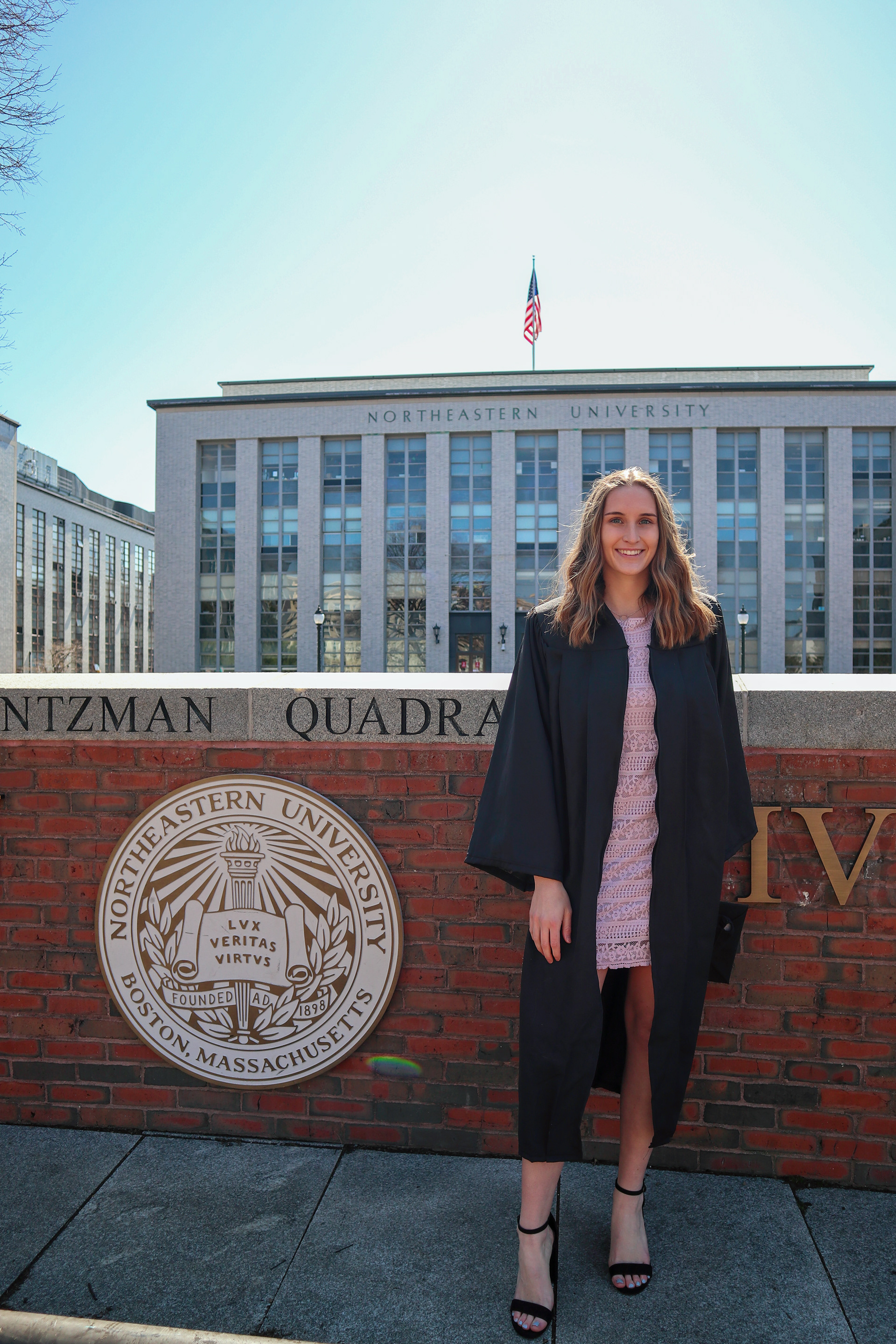 Sidney used this photo as her graduation announcement.