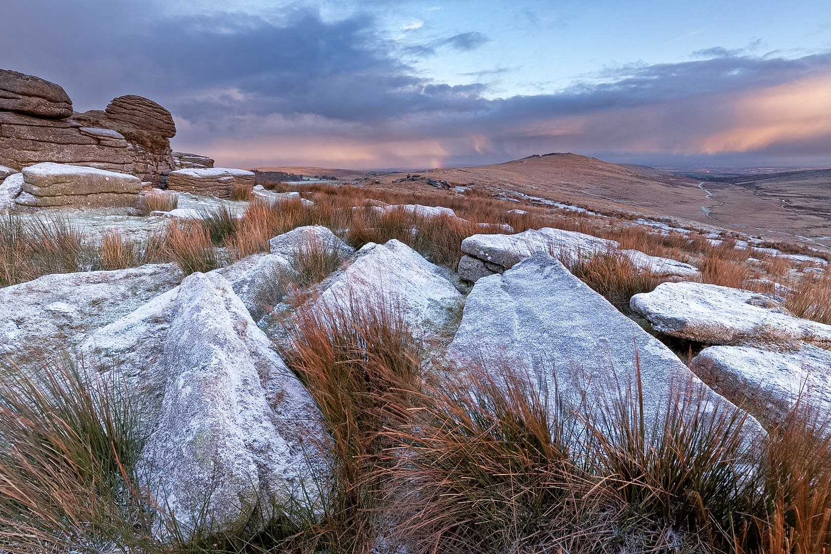 The view North from Oke Tor, Dartmoor